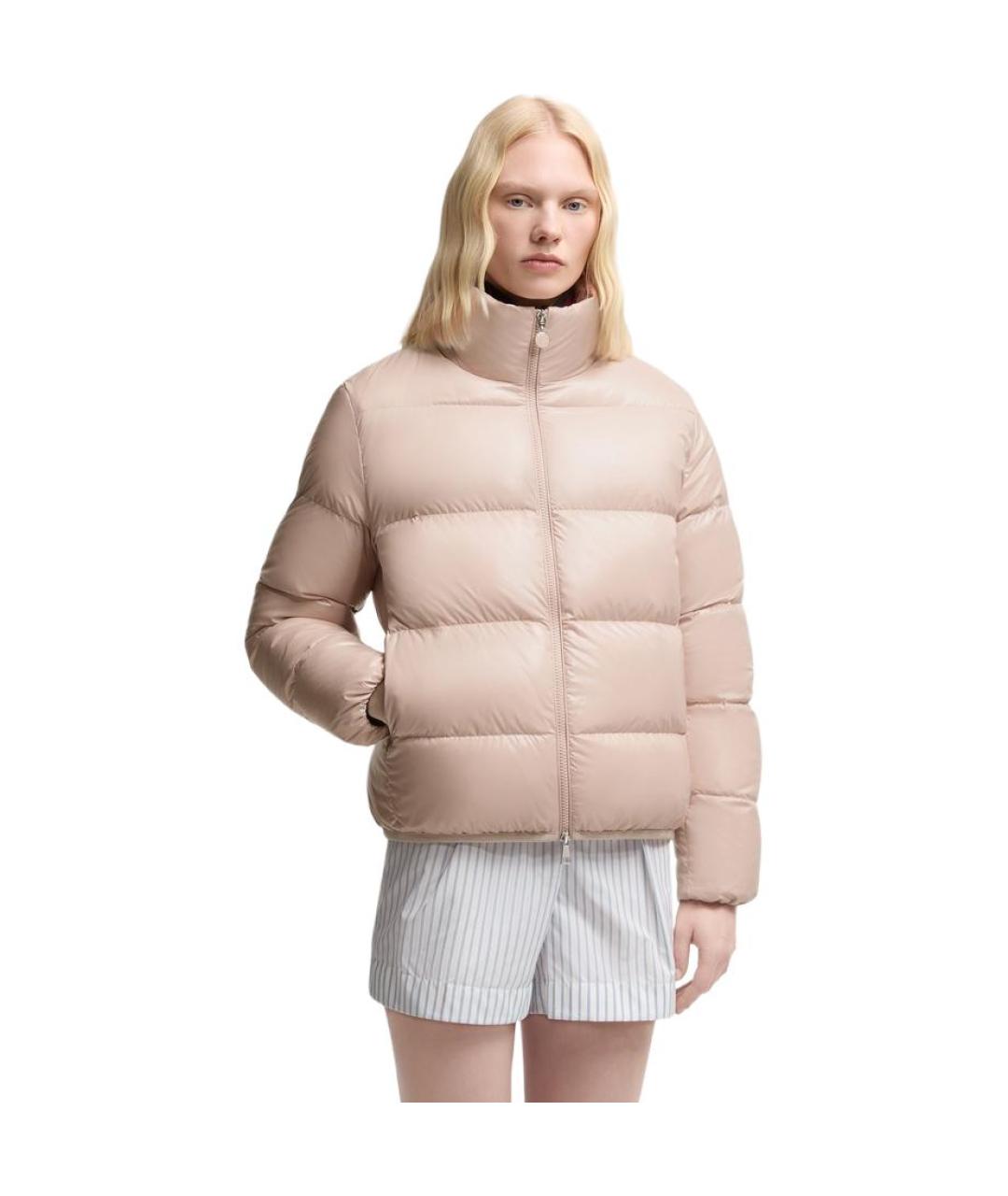 MONCLER Розовый пуховик, фото 3