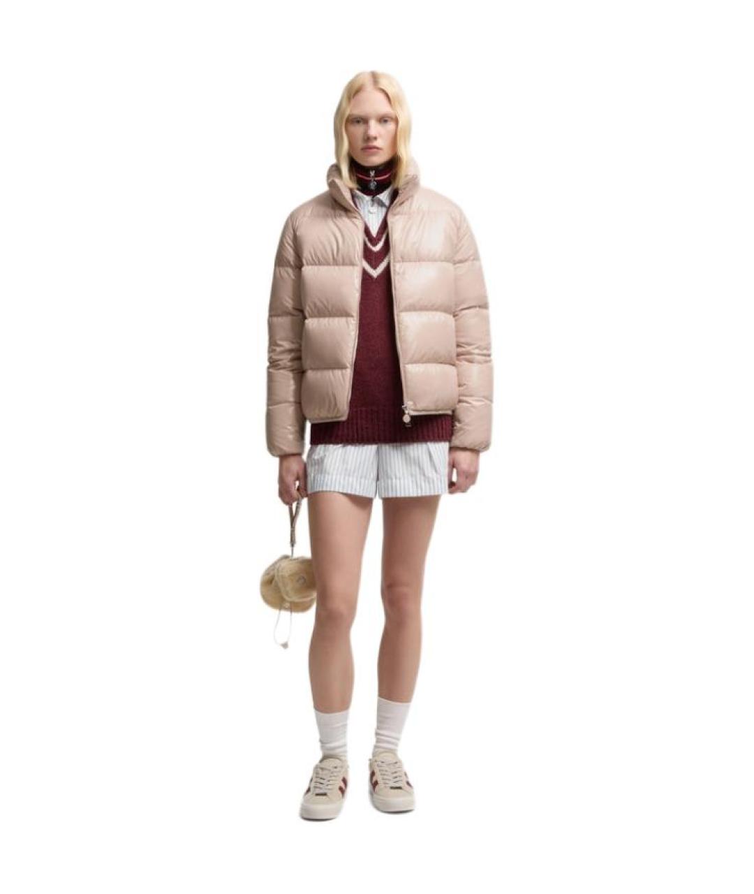 MONCLER Розовый пуховик, фото 2