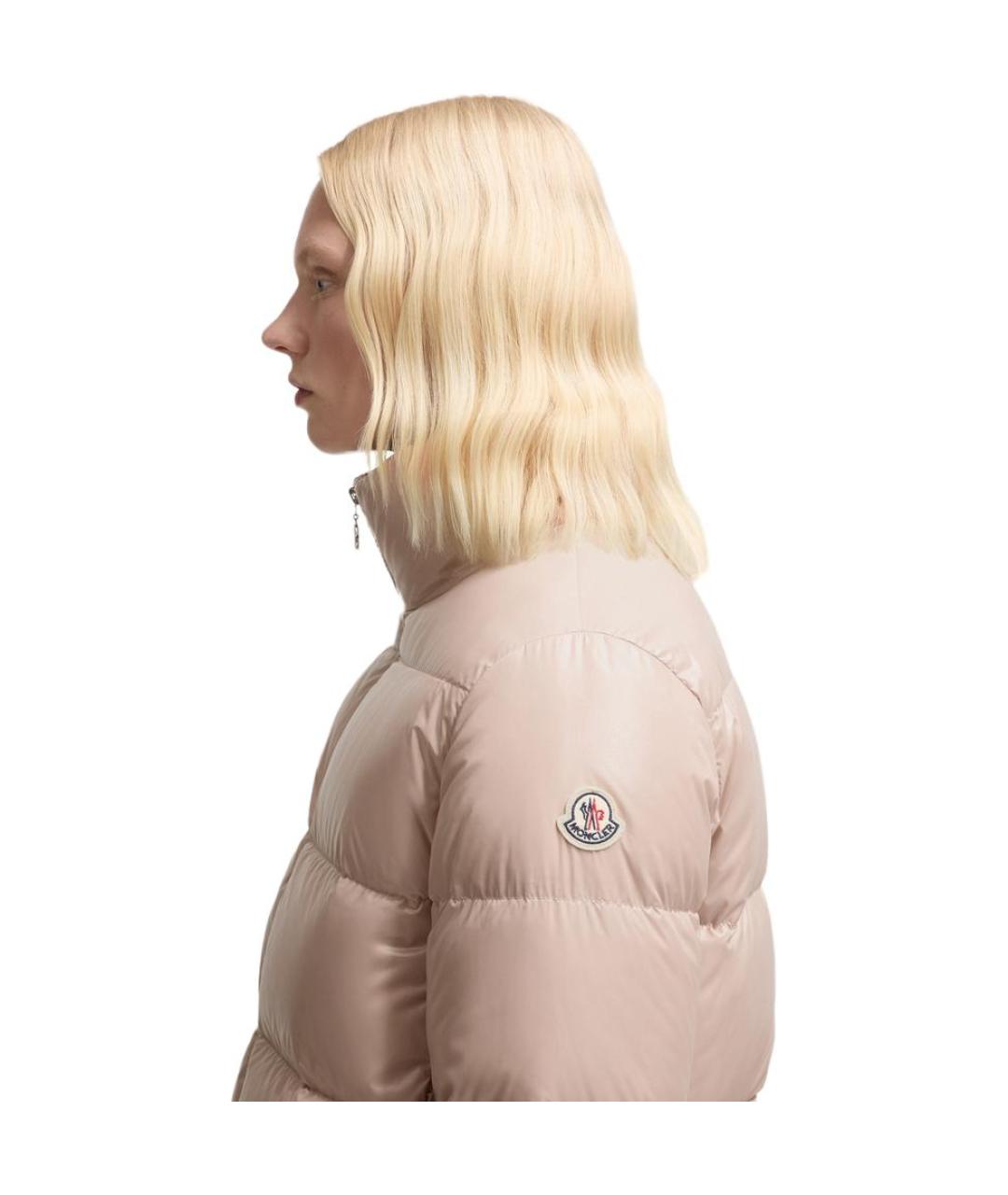 MONCLER Розовый пуховик, фото 5
