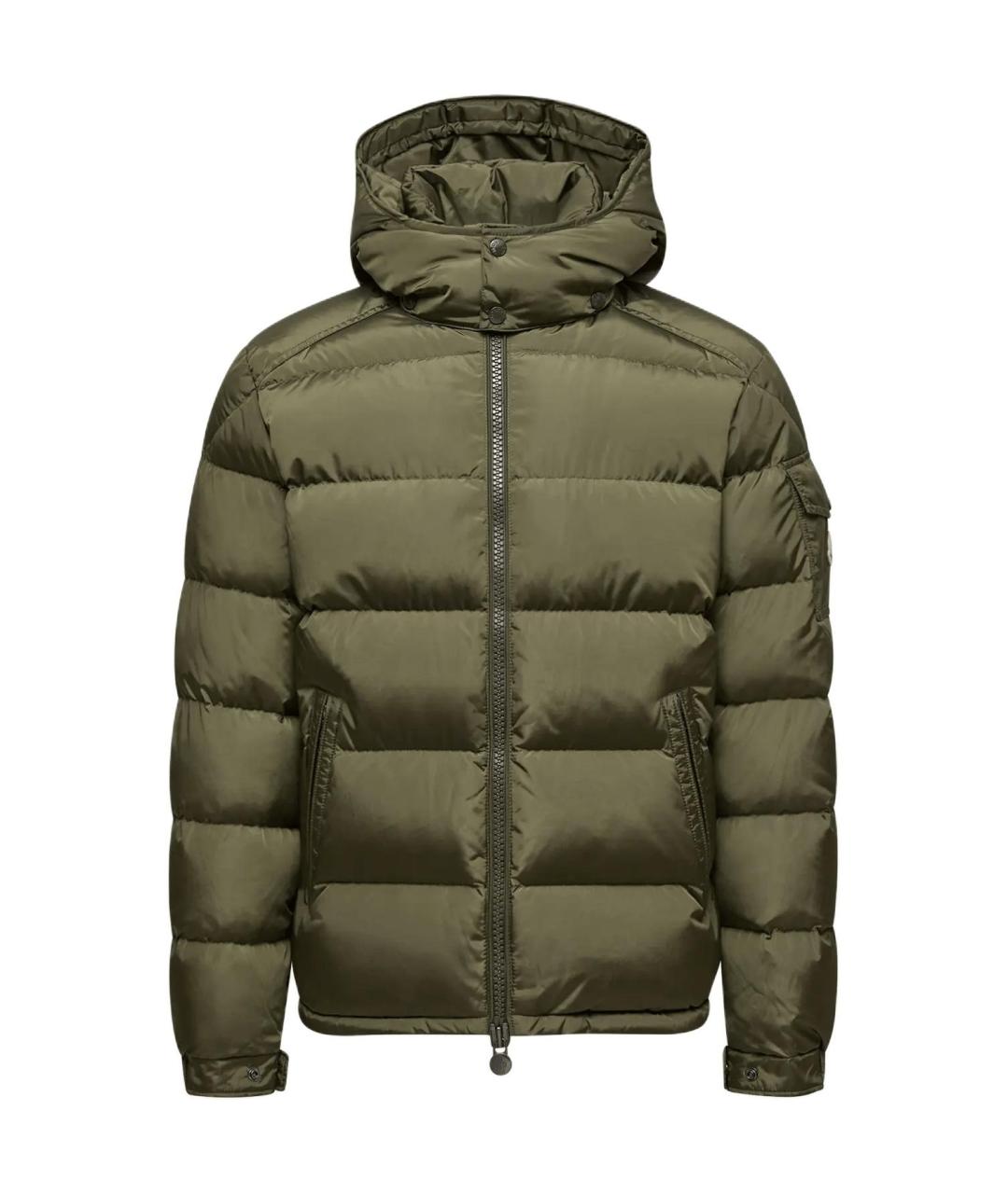 MONCLER Зеленый пуховик, фото 1