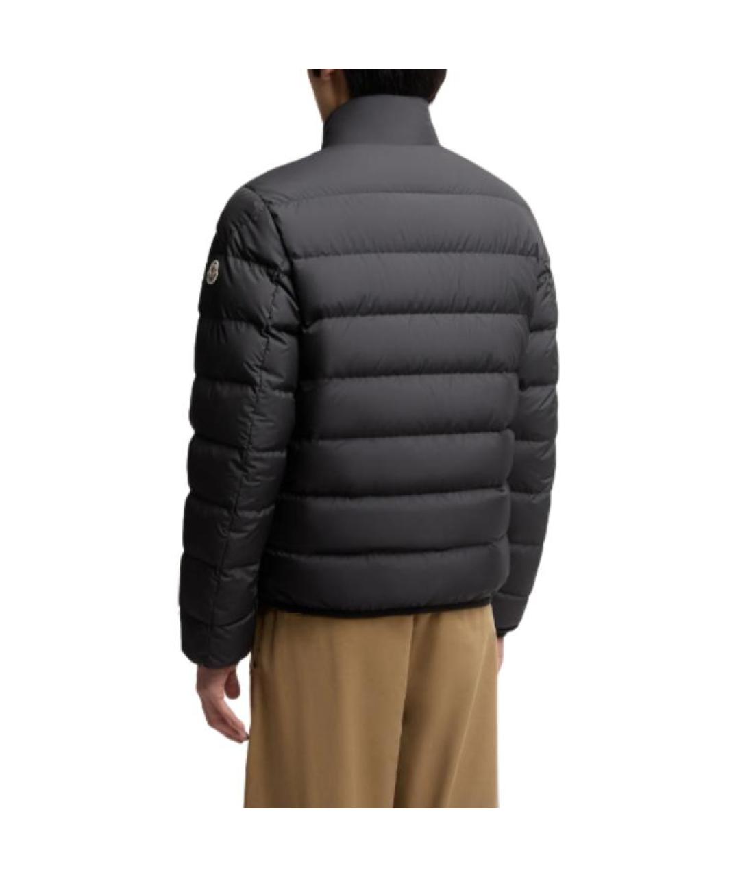 MONCLER Черная полиамидовая куртка, фото 2