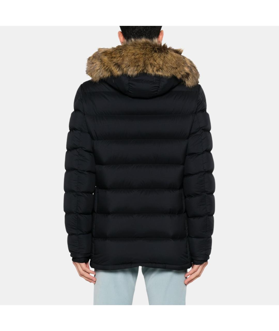 MONCLER Темно-синий пуховик, фото 4