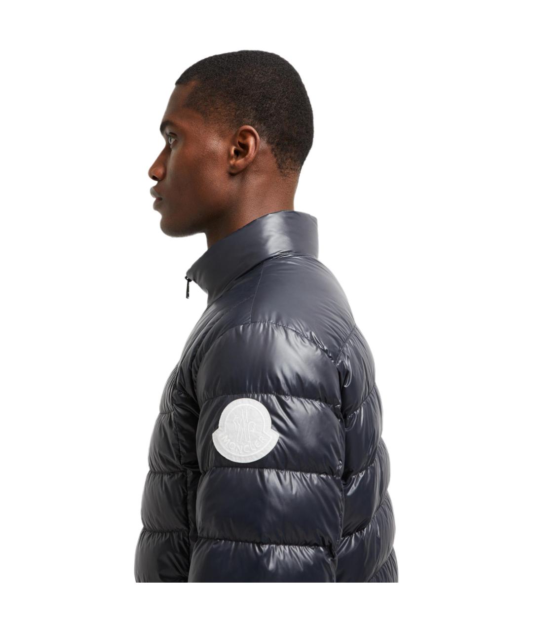 MONCLER Черная полиамидовая куртка, фото 2