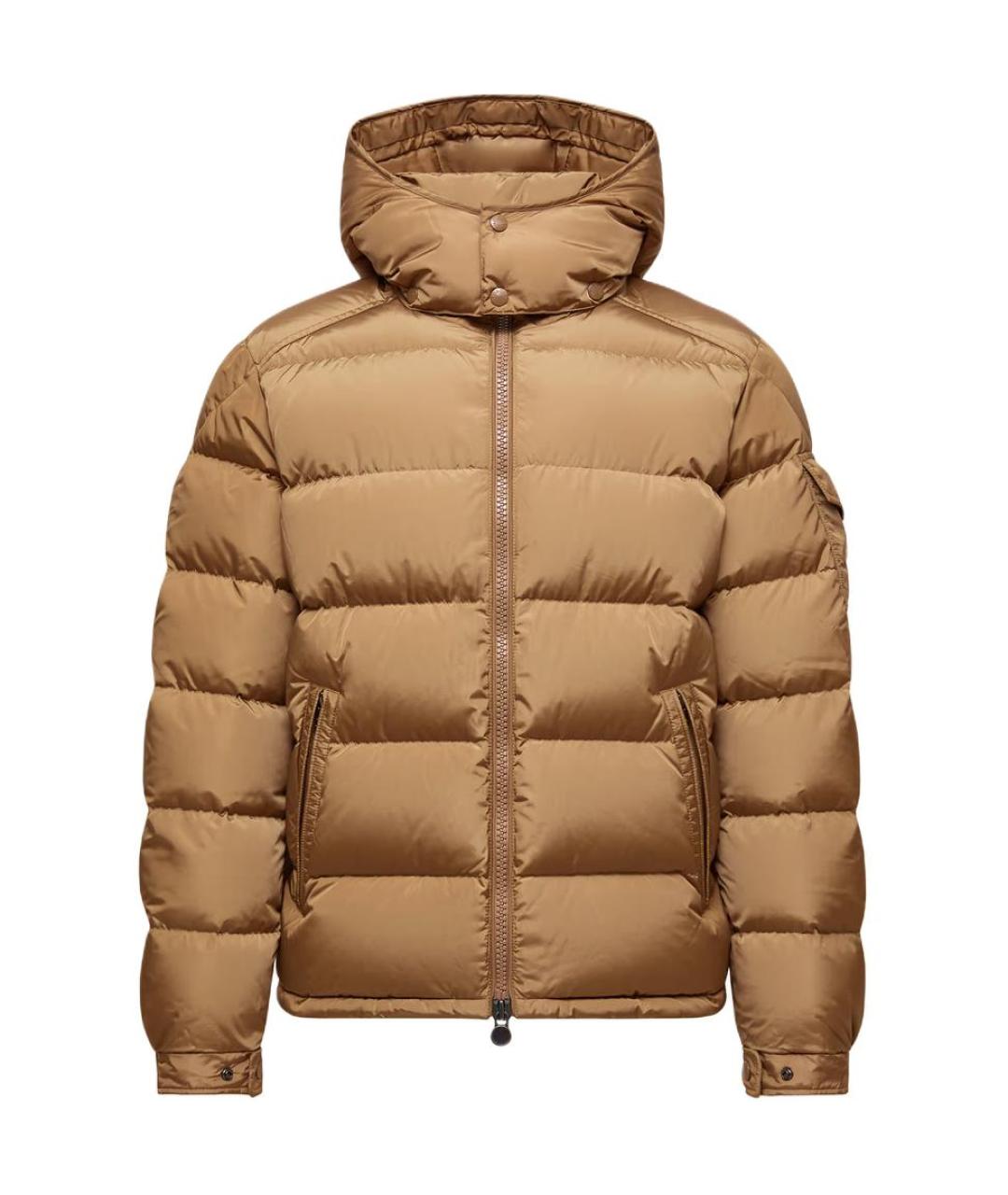 MONCLER Бежевый пуховик, фото 1