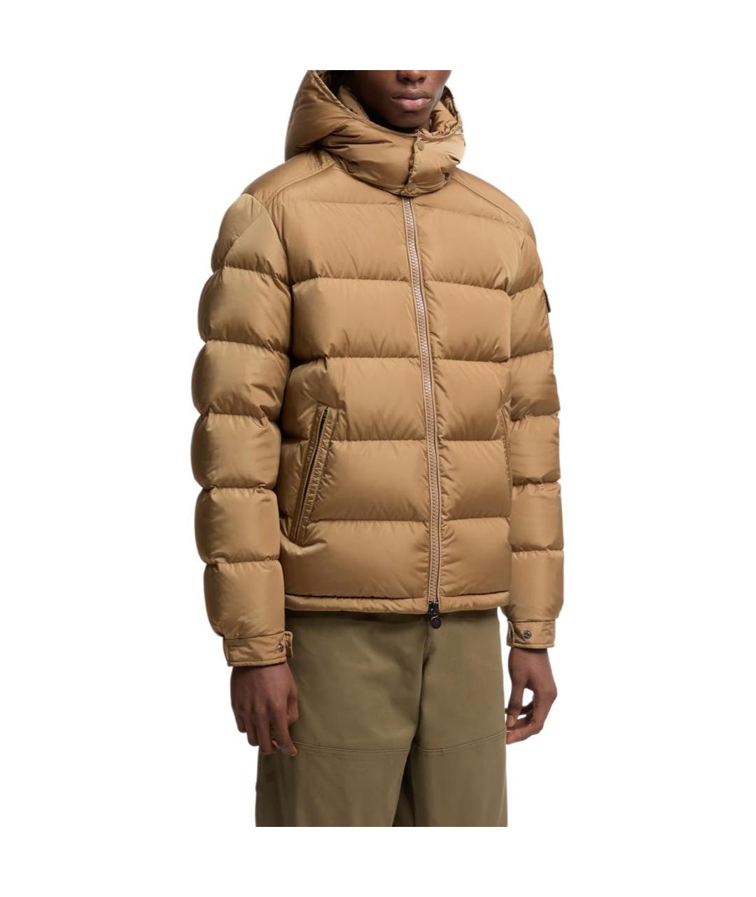 MONCLER Бежевый пуховик, фото 3