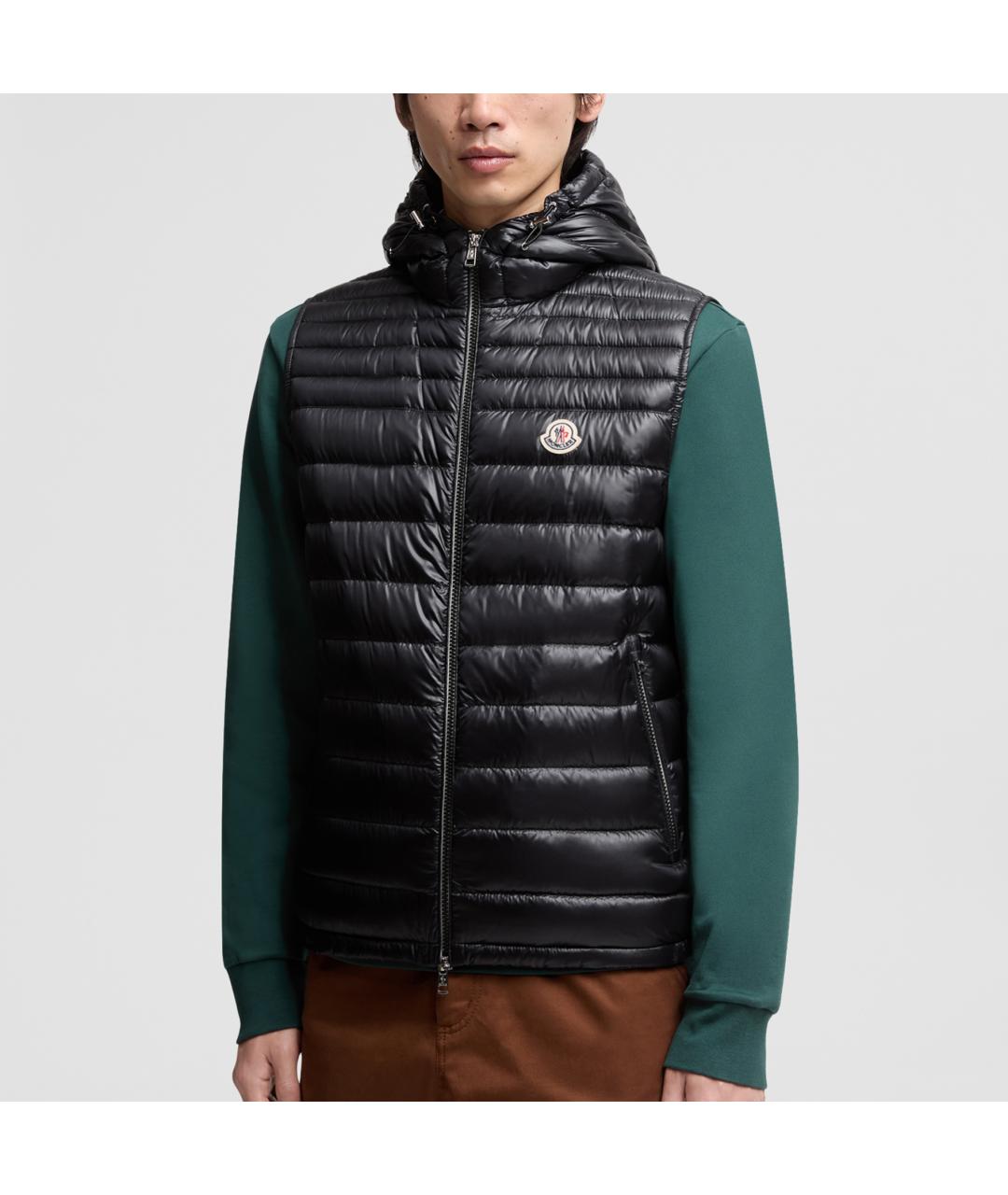 MONCLER Черный жилет, фото 4