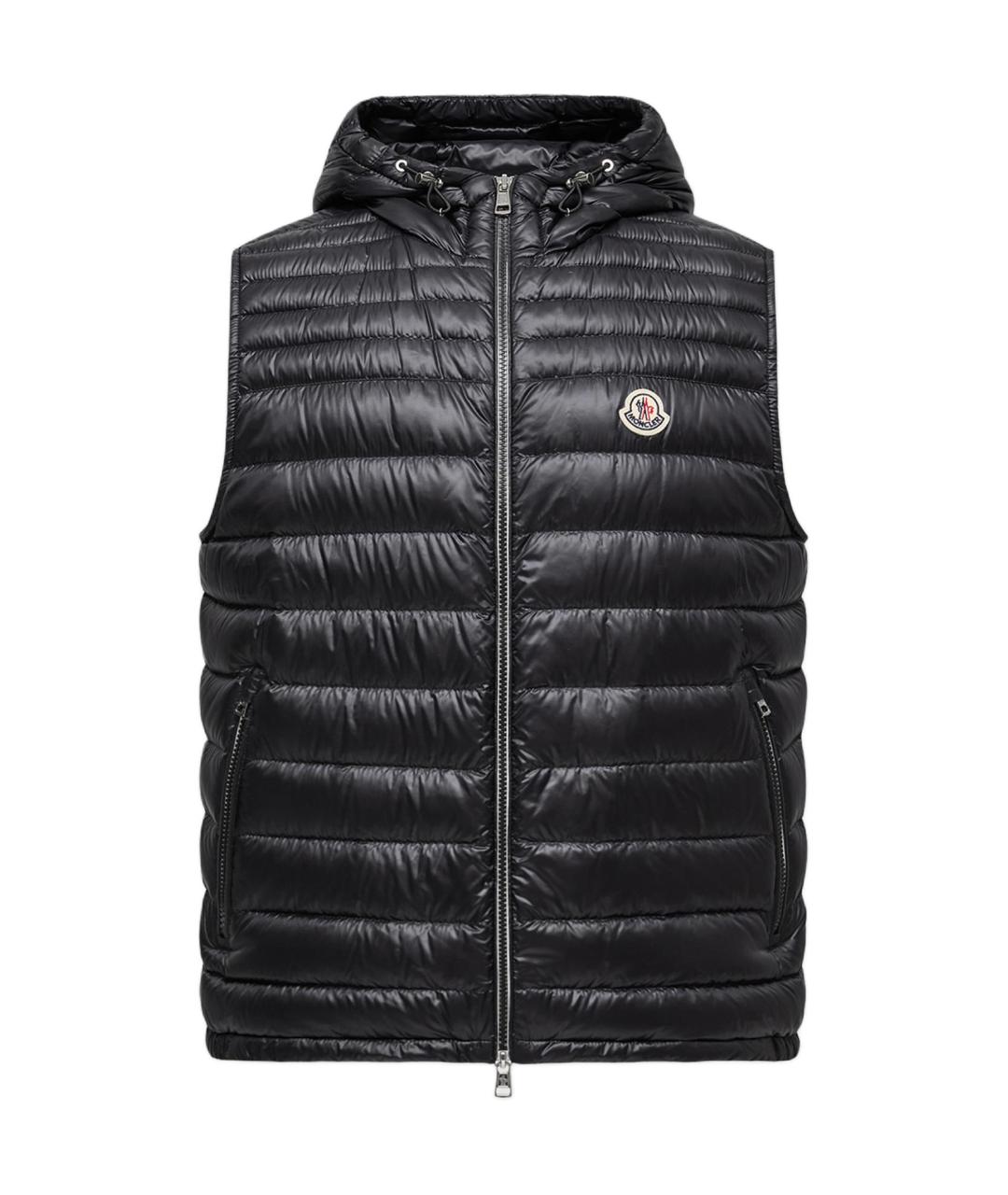 MONCLER Черный жилет, фото 1