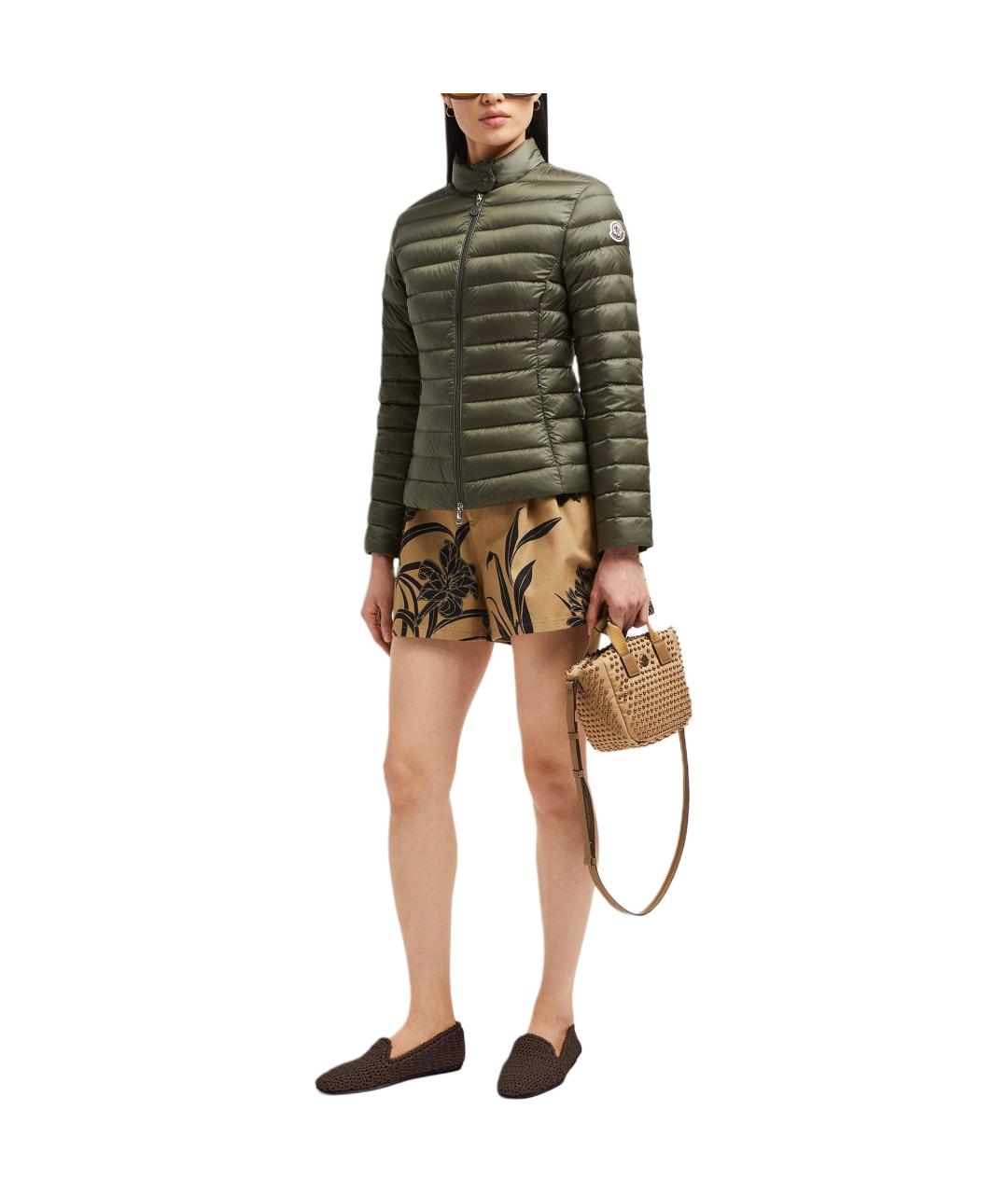 MONCLER Зеленый пуховик, фото 2