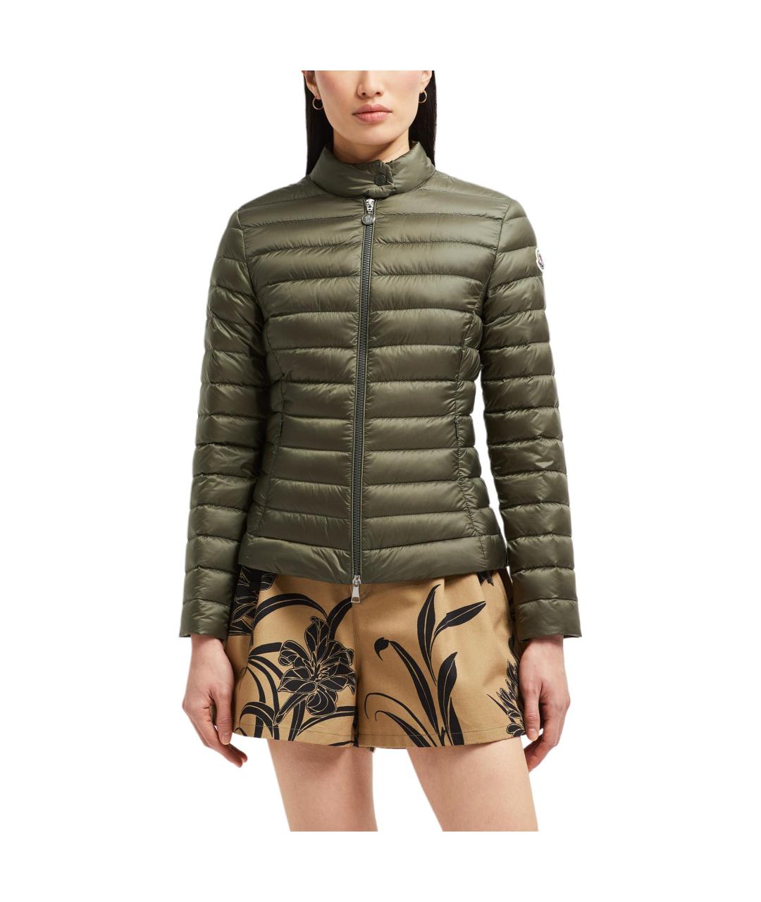 MONCLER Зеленый пуховик, фото 4