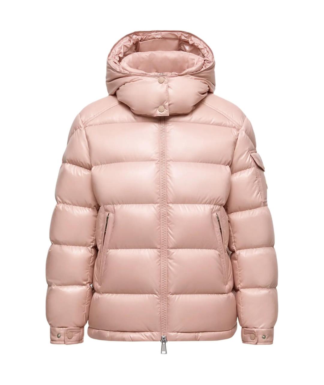 MONCLER Розовый пуховик, фото 1