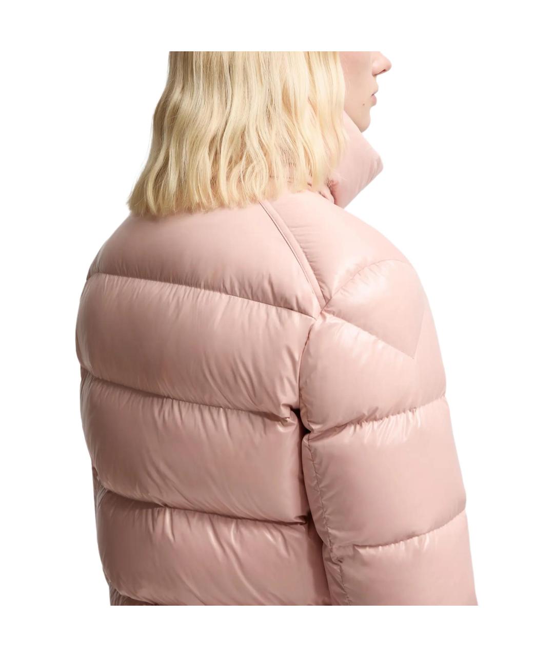 MONCLER Розовый пуховик, фото 3