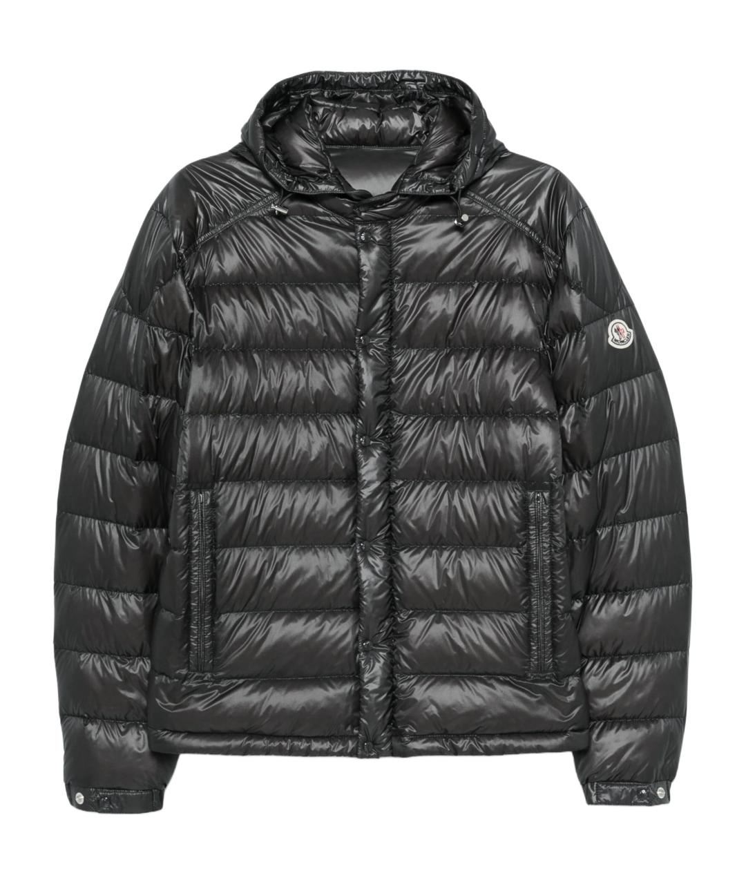 MONCLER Серый пуховик, фото 1