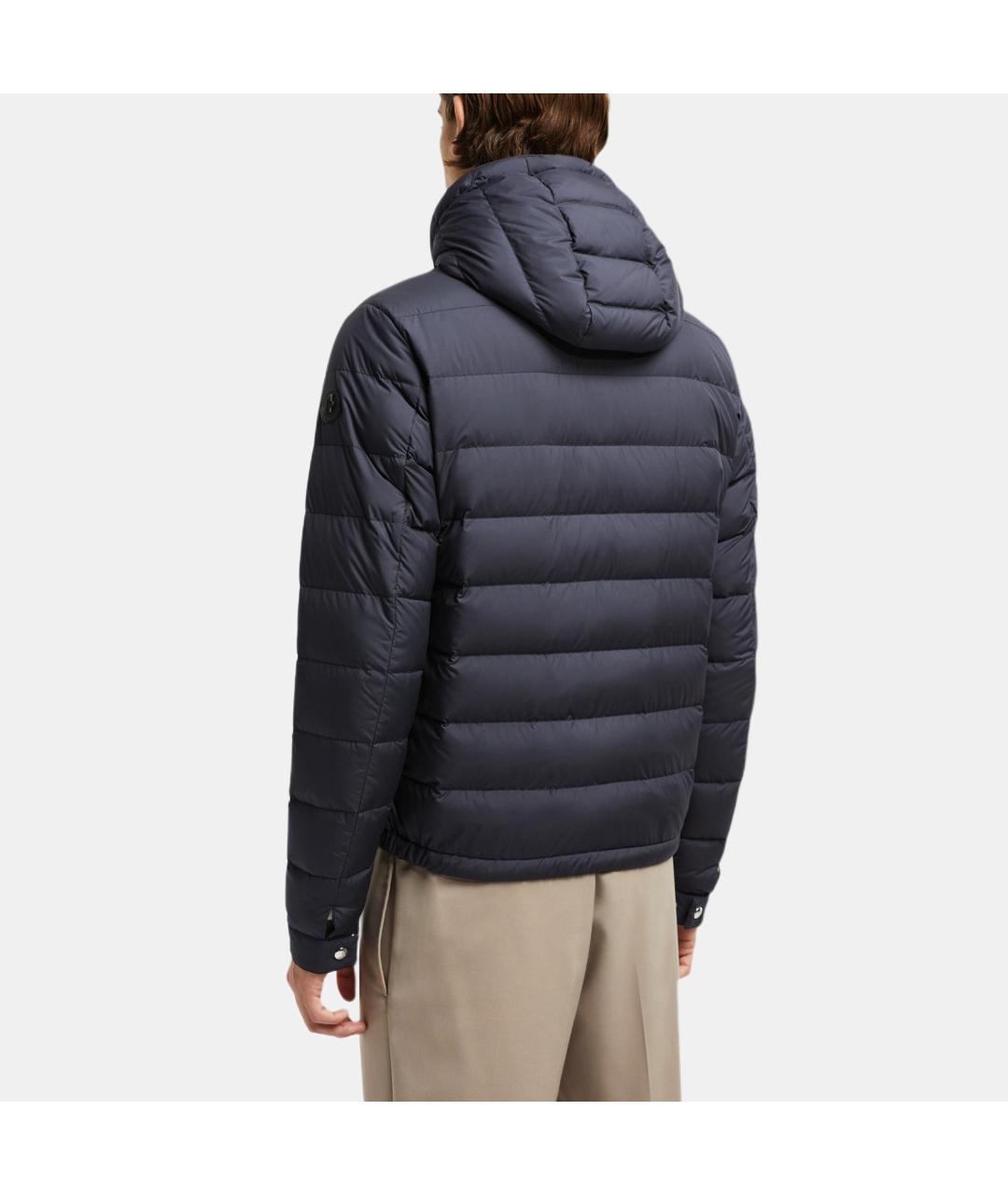 MONCLER Темно-синий пуховик, фото 2