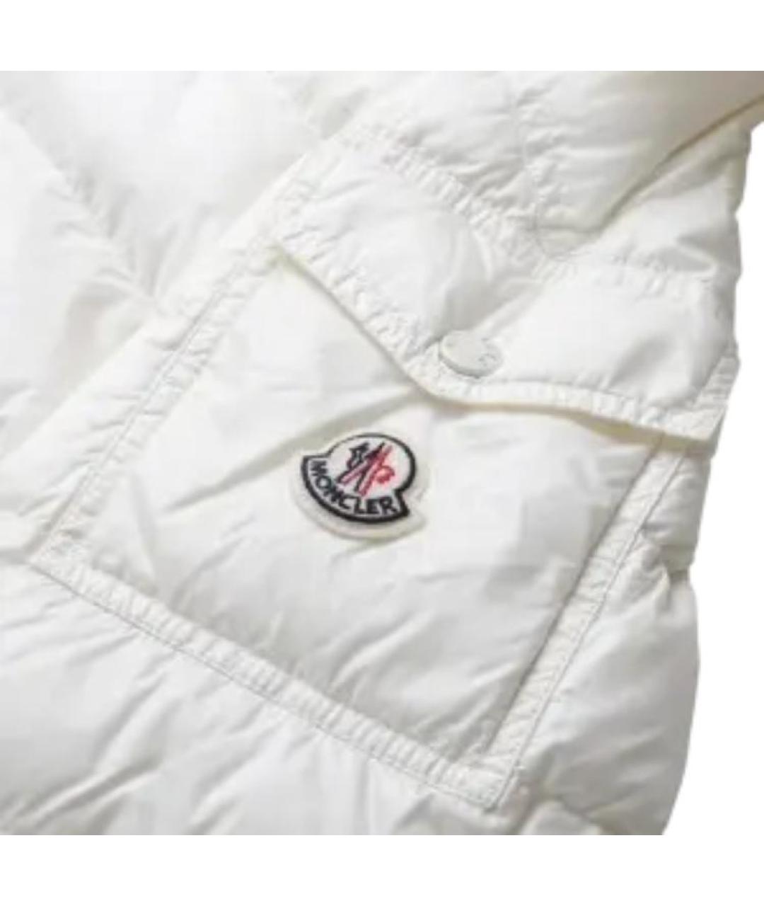 MONCLER Белый пуховик, фото 3