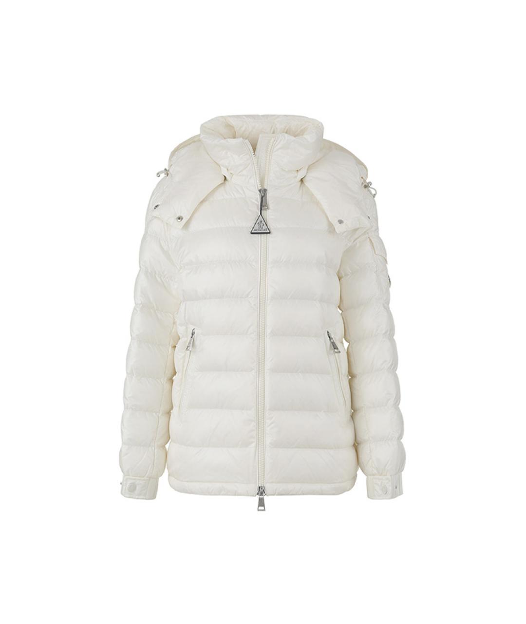 MONCLER Белый пуховик, фото 1