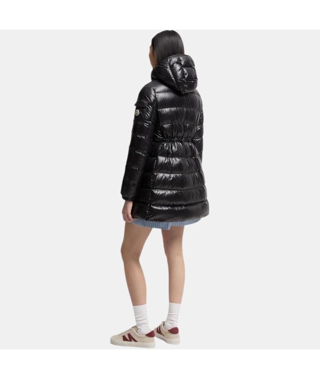 MONCLER Черный пуховик, фото 5