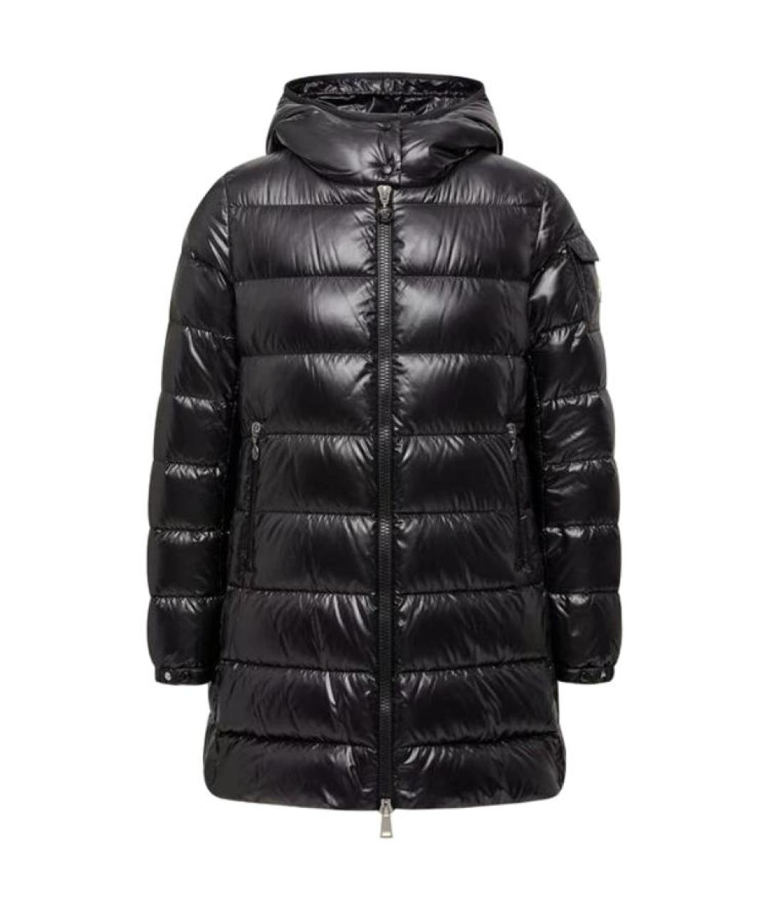 MONCLER Черный пуховик, фото 1