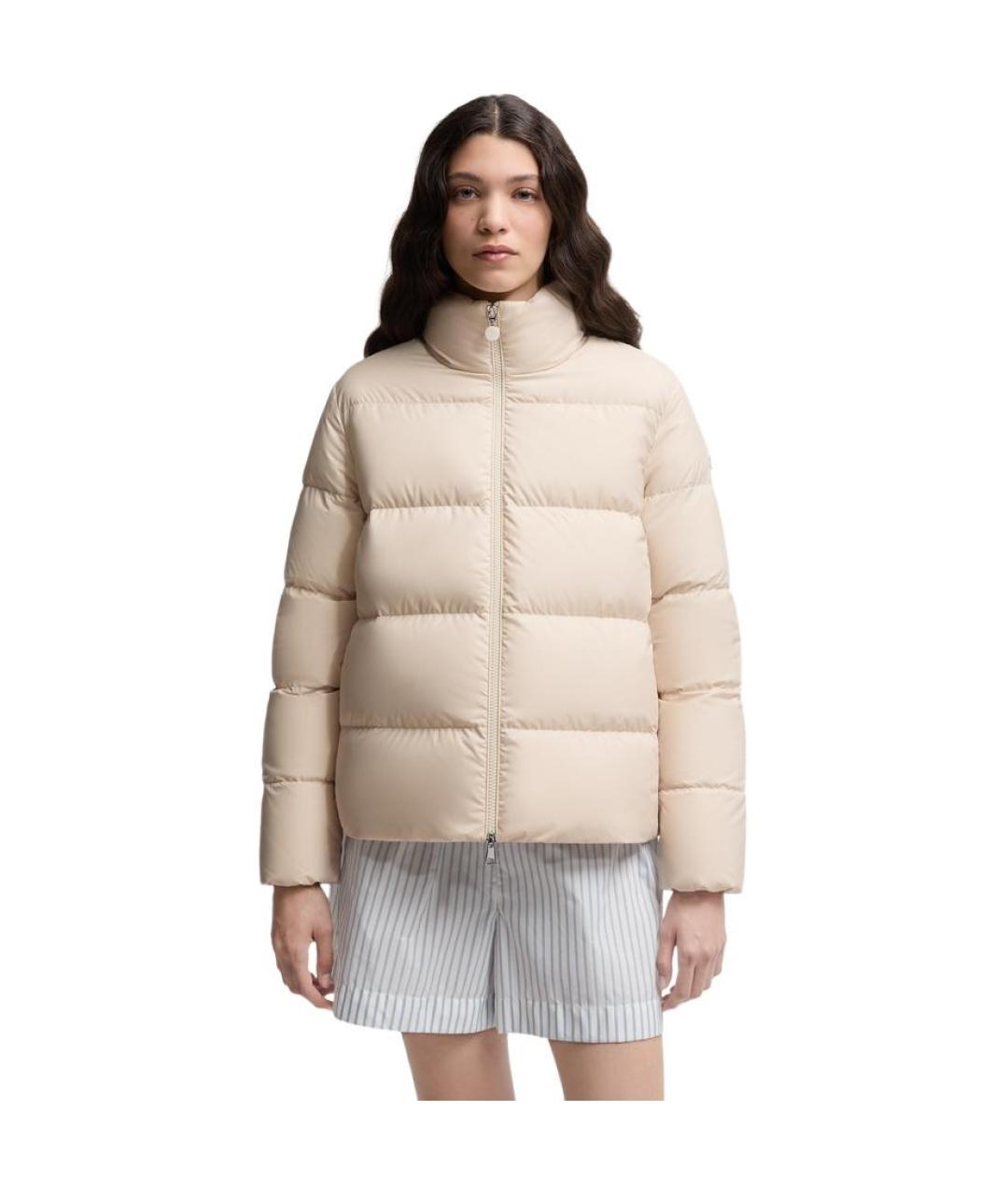 MONCLER Бежевый пуховик, фото 3