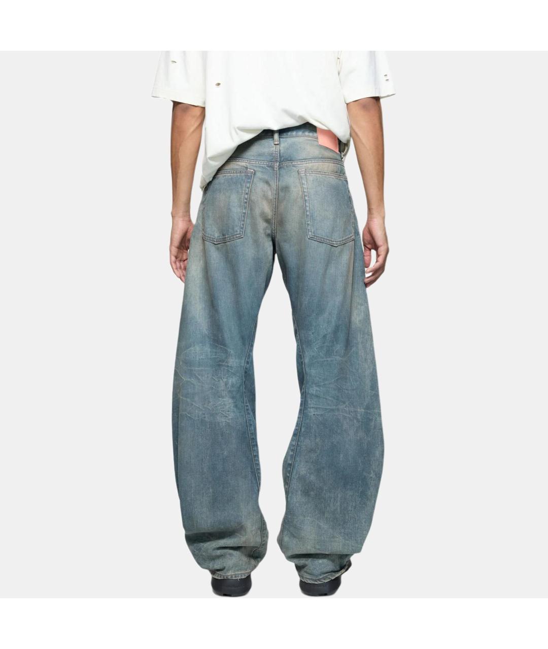 ACNE STUDIOS Синие хлопковые джинсы, фото 3