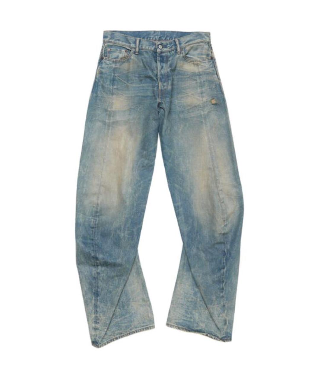 ACNE STUDIOS Синие хлопковые джинсы, фото 1