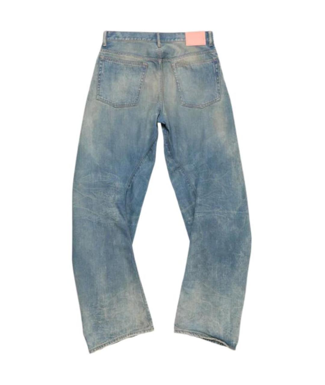 ACNE STUDIOS Синие хлопковые джинсы, фото 2