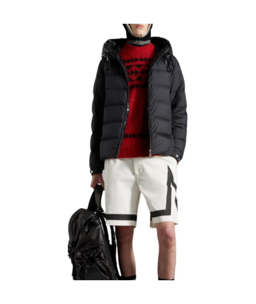 MONCLER Черный пуховик, фото 3