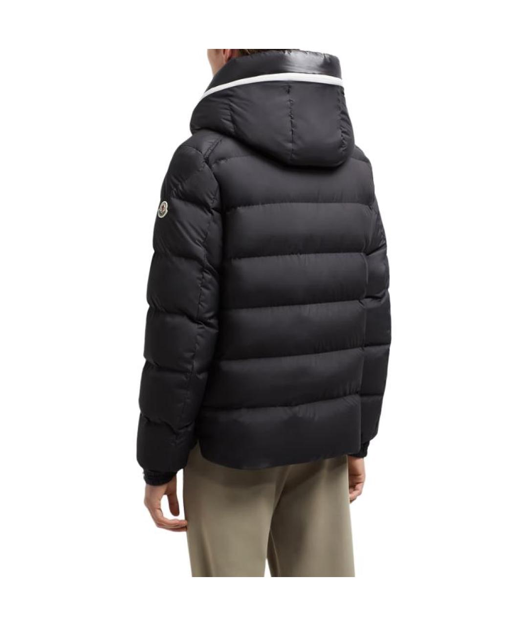 MONCLER Черный пуховик, фото 5