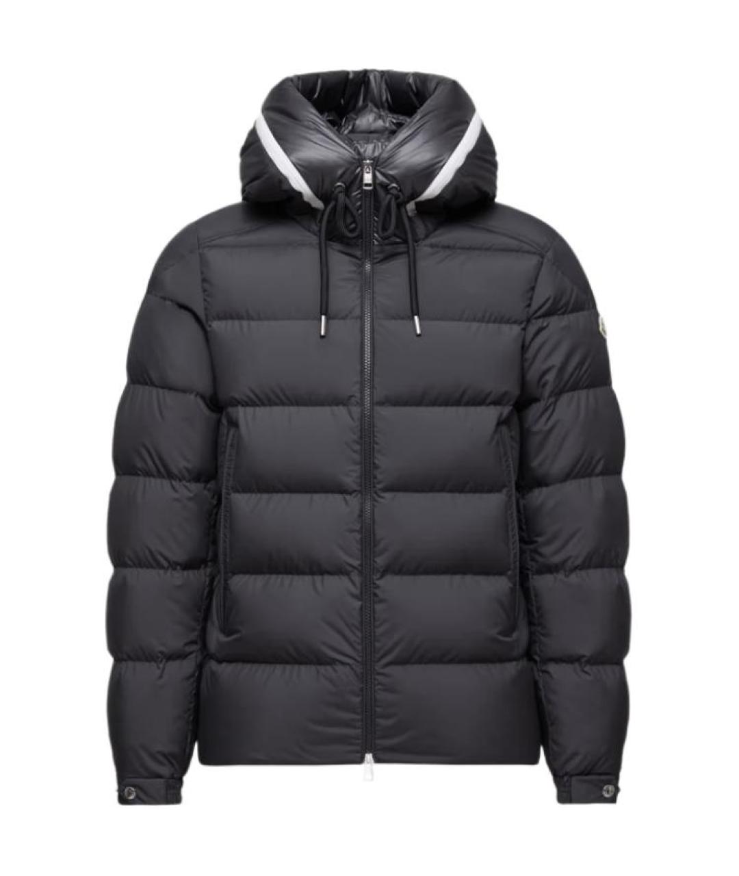 MONCLER Черный пуховик, фото 1