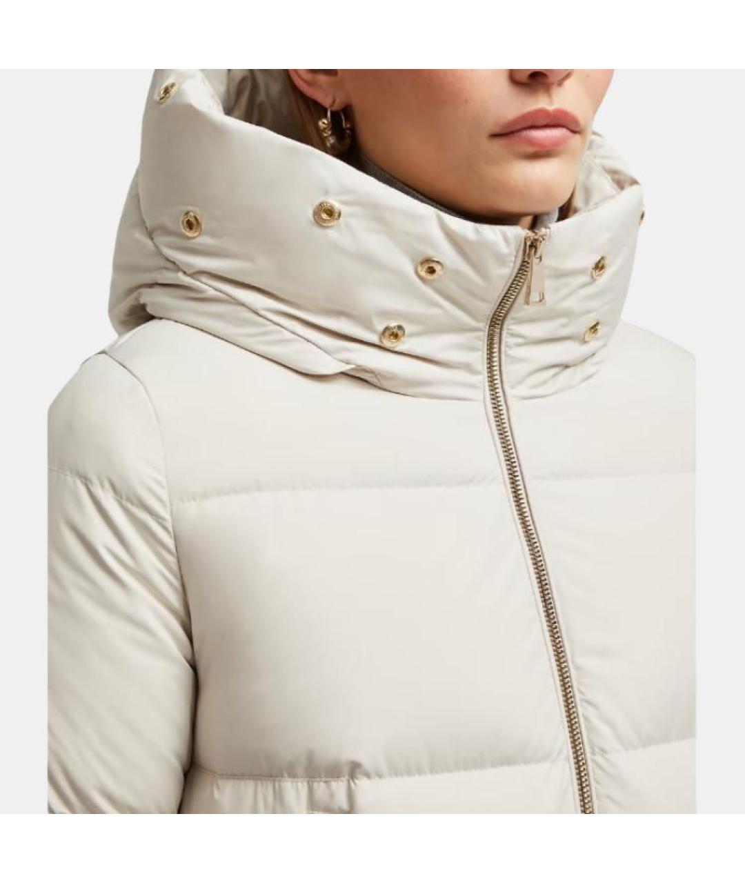 MONCLER Белый пуховик, фото 5