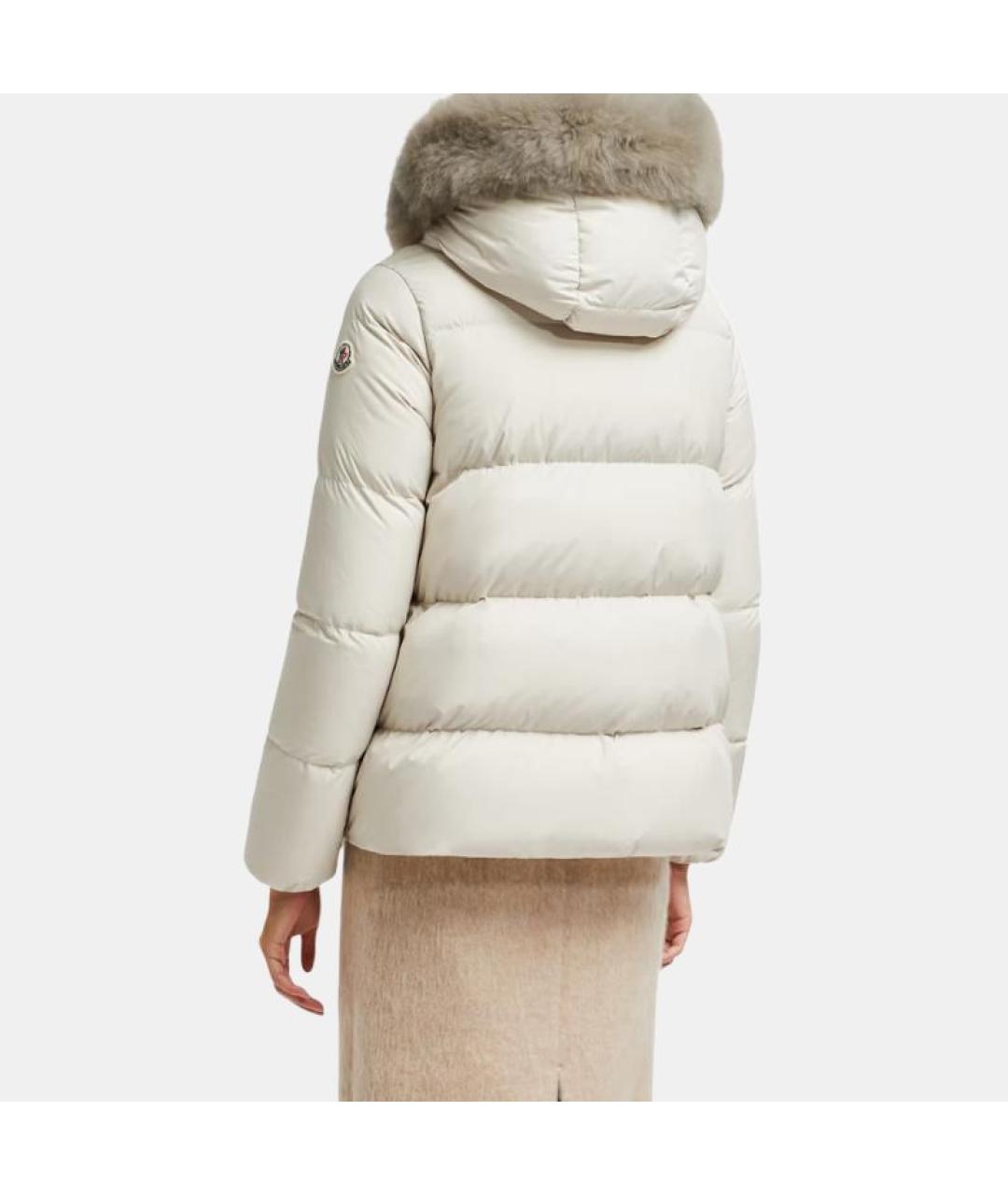 MONCLER Белый пуховик, фото 4