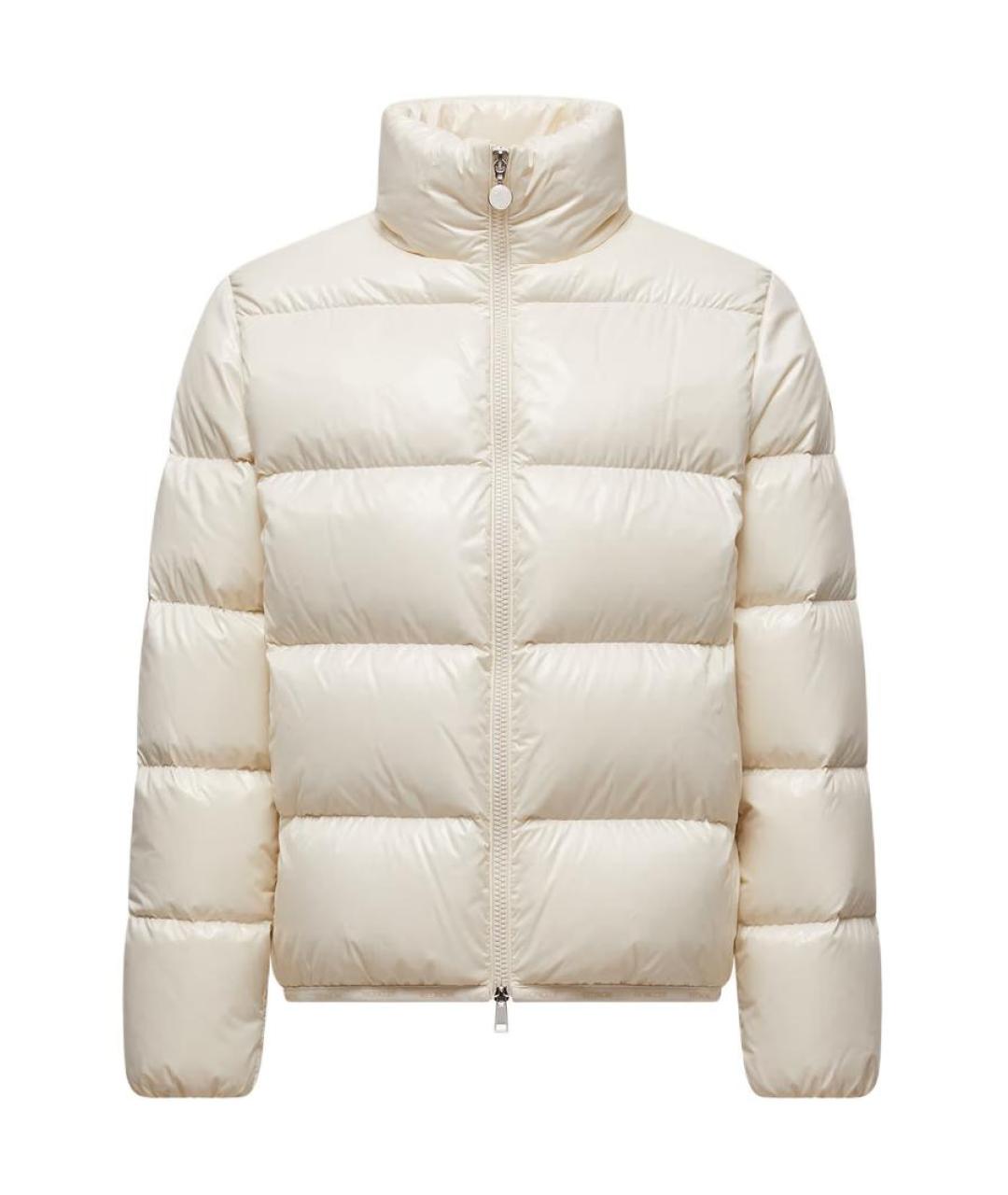 MONCLER Бежевая полиамидовая куртка, фото 1