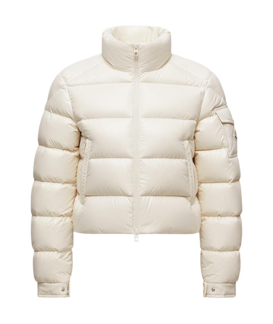 MONCLER Белый пуховик, фото 1