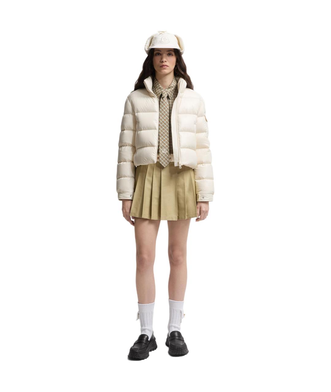 MONCLER Белый пуховик, фото 2