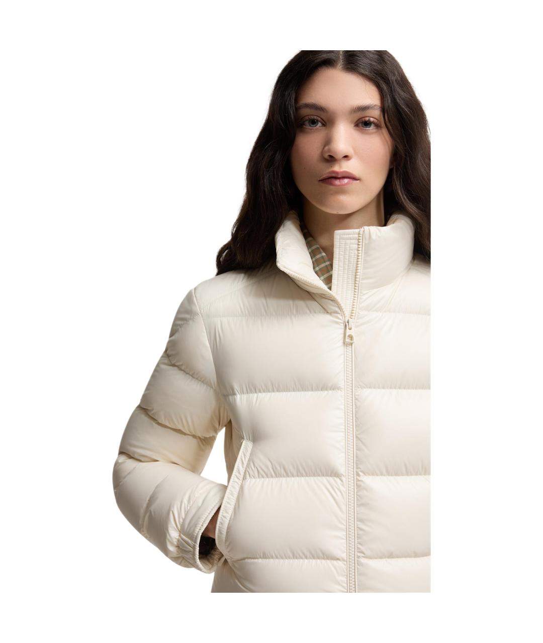 MONCLER Белый пуховик, фото 4