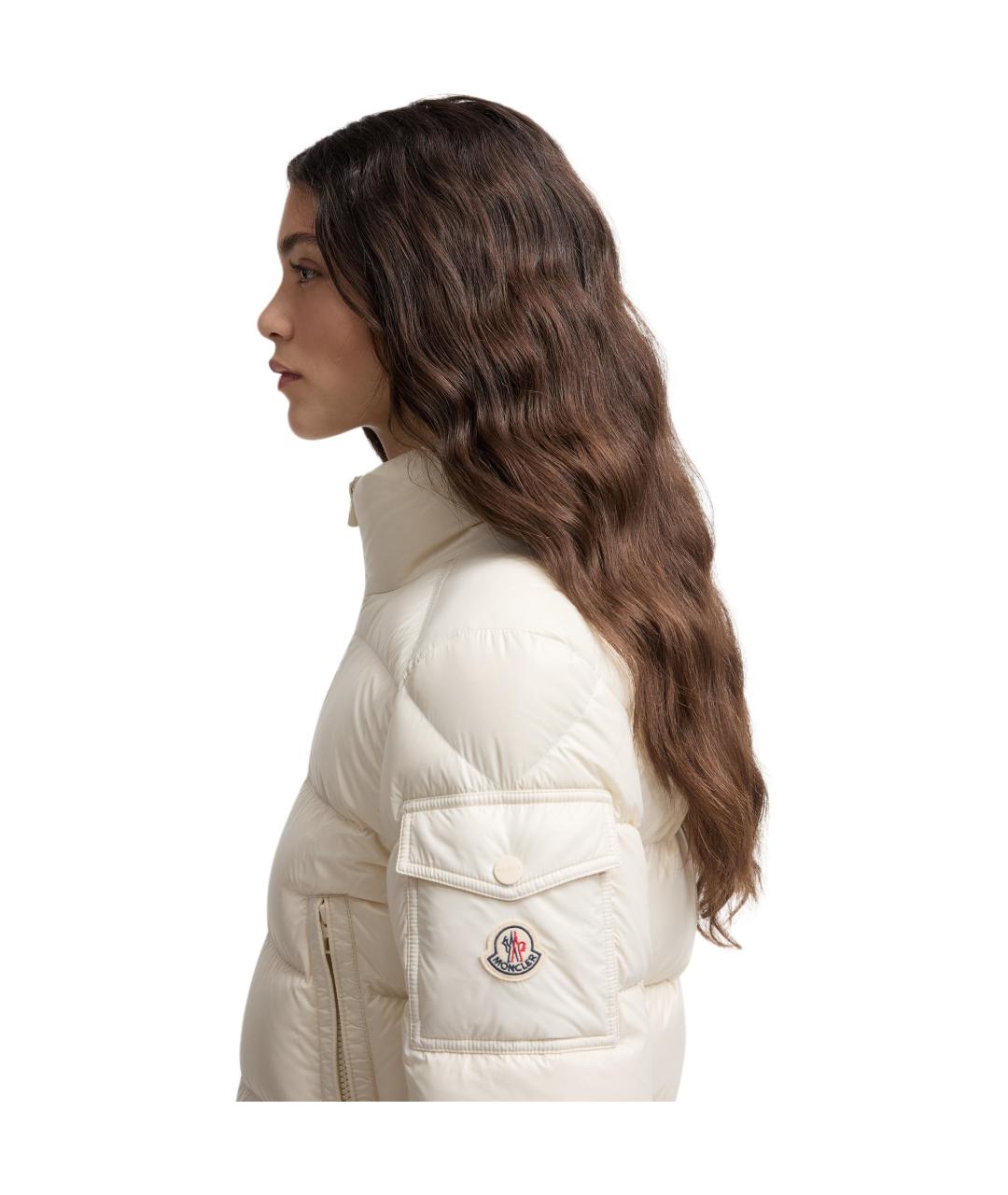 MONCLER Белый пуховик, фото 6