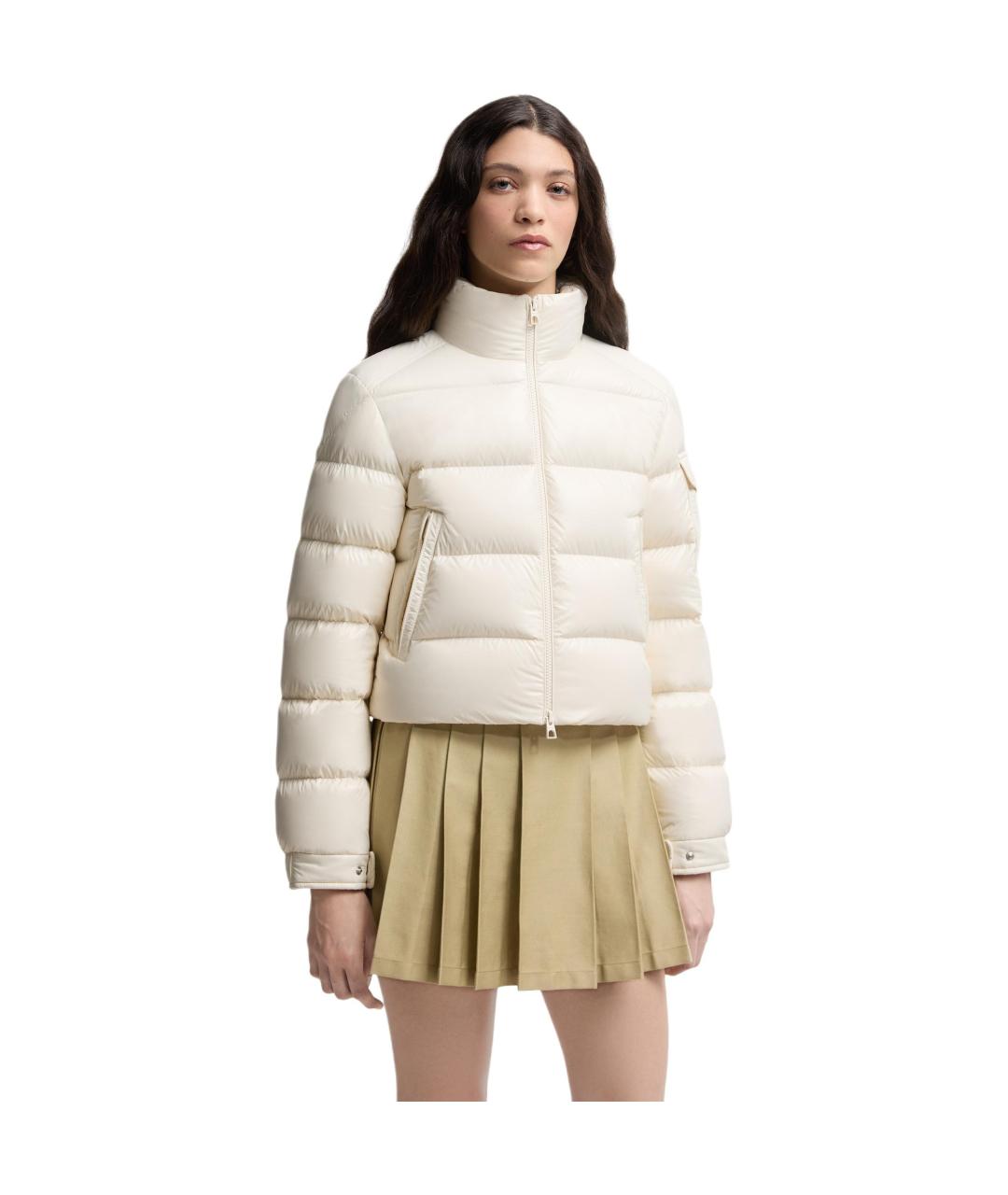 MONCLER Белый пуховик, фото 5