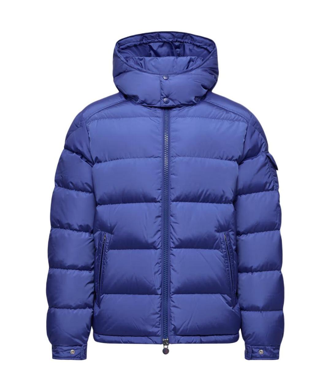 MONCLER Синий пуховик, фото 1