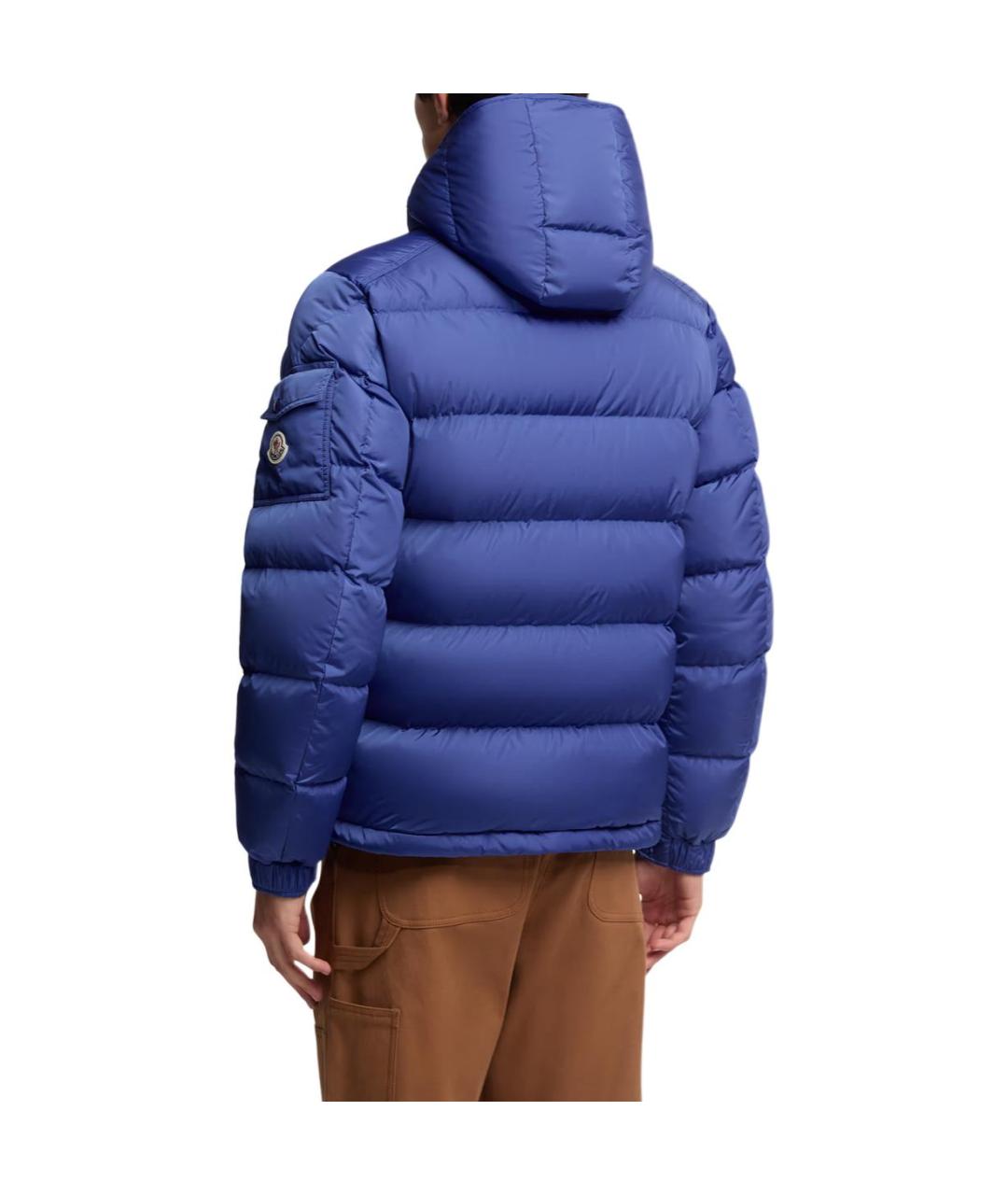 MONCLER Синий пуховик, фото 4