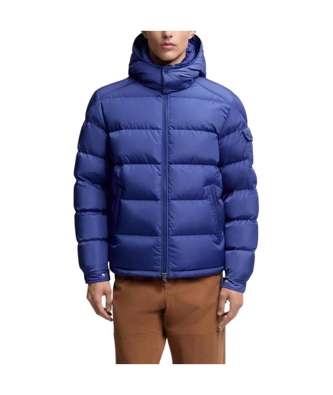 MONCLER Синий пуховик, фото 3