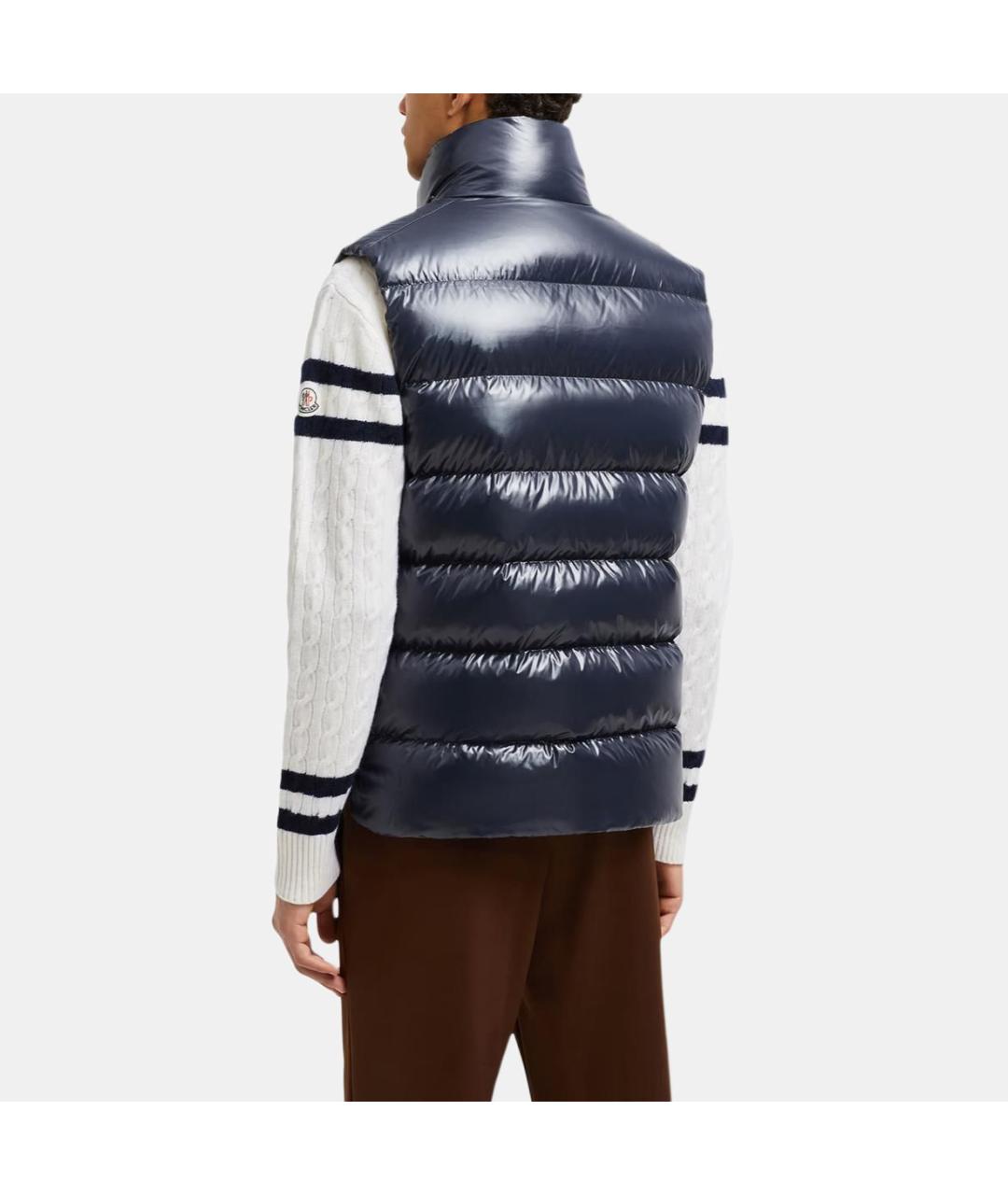 MONCLER Темно-синий жилет, фото 3