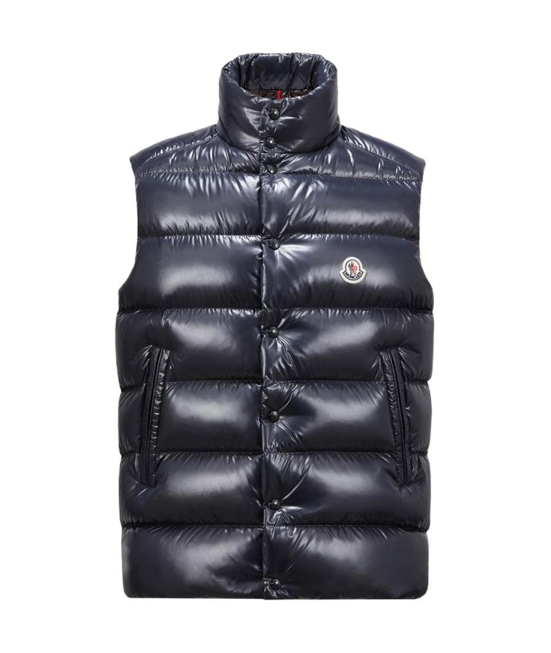 MONCLER Темно-синий жилет, фото 1