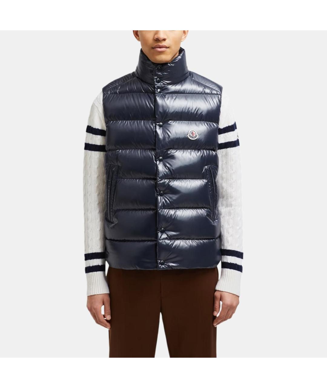 MONCLER Темно-синий жилет, фото 2