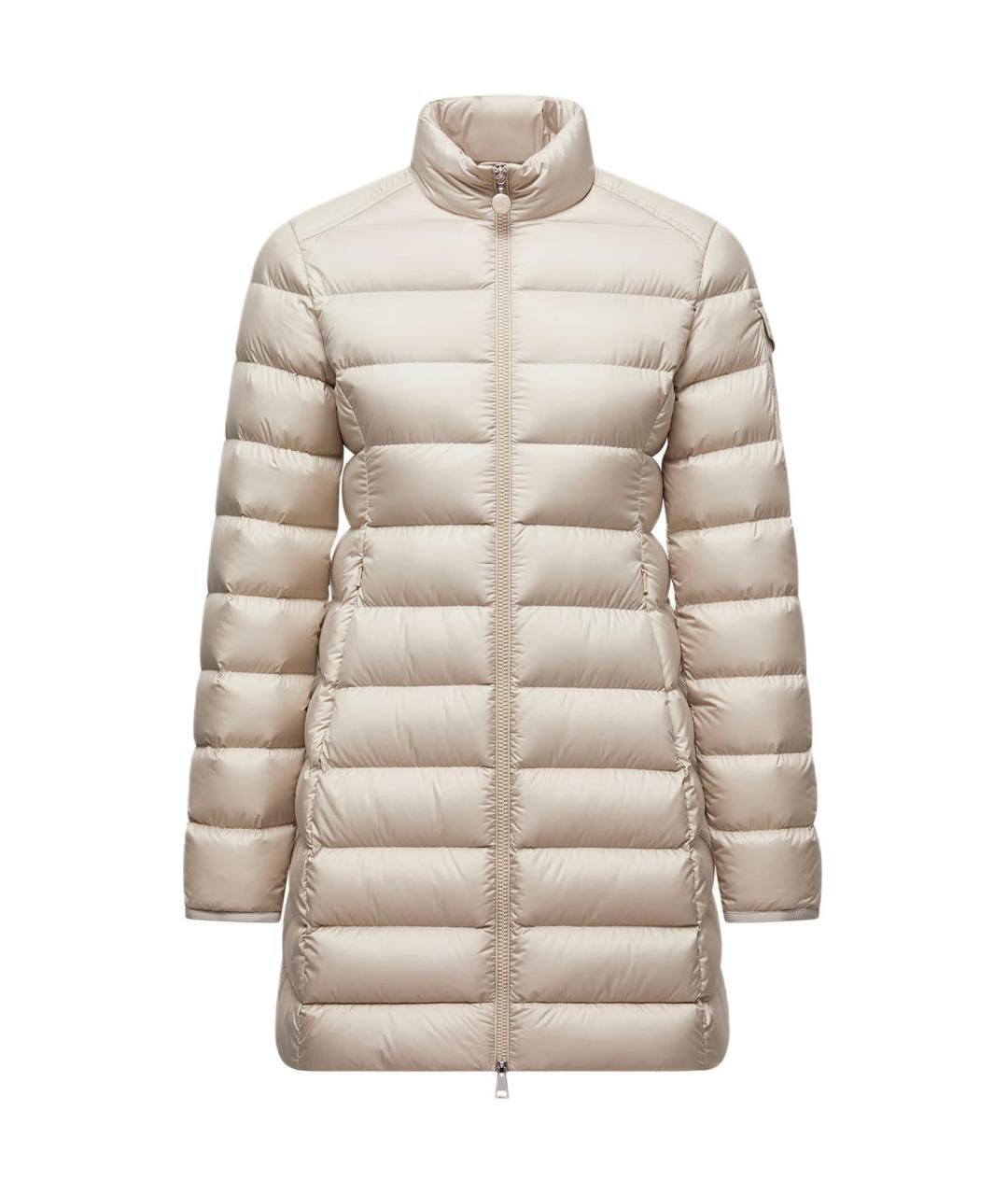 MONCLER Бежевый пуховик, фото 1