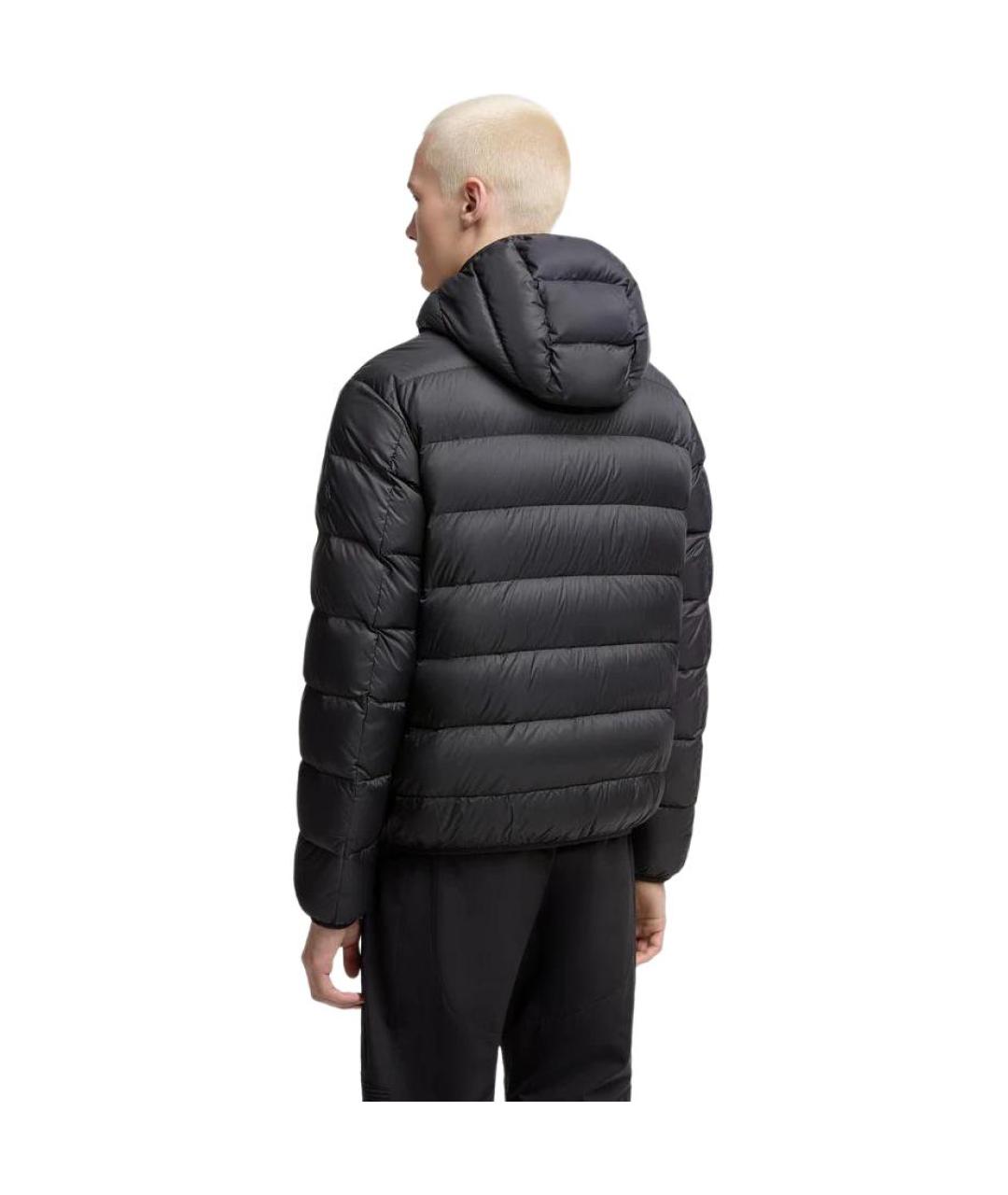 MONCLER Черный пуховик, фото 5