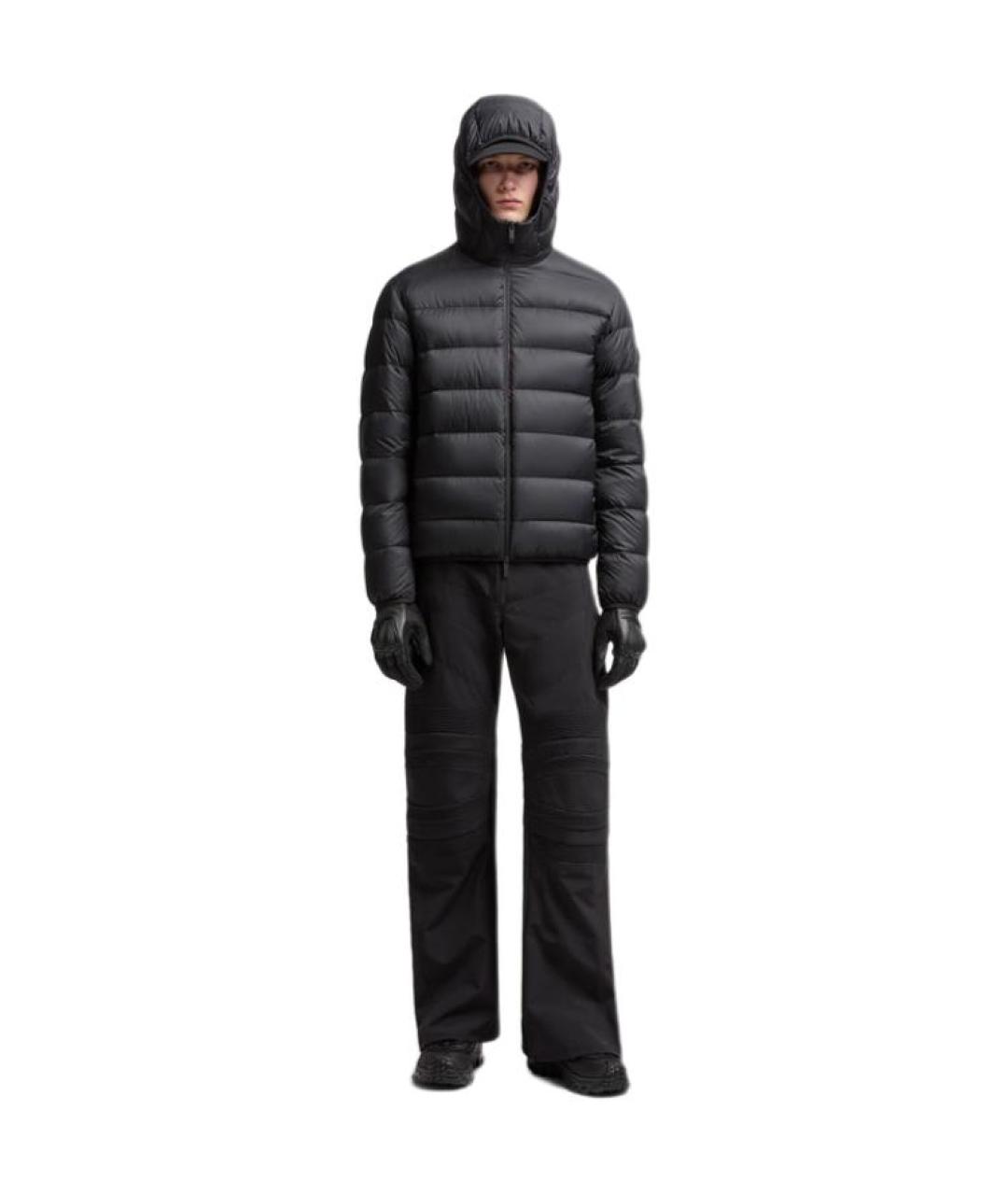 MONCLER Черный пуховик, фото 2