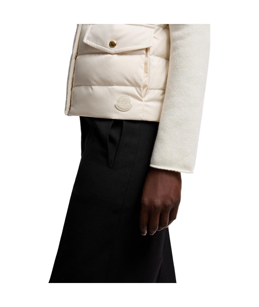 MONCLER Бежевый жилет, фото 4