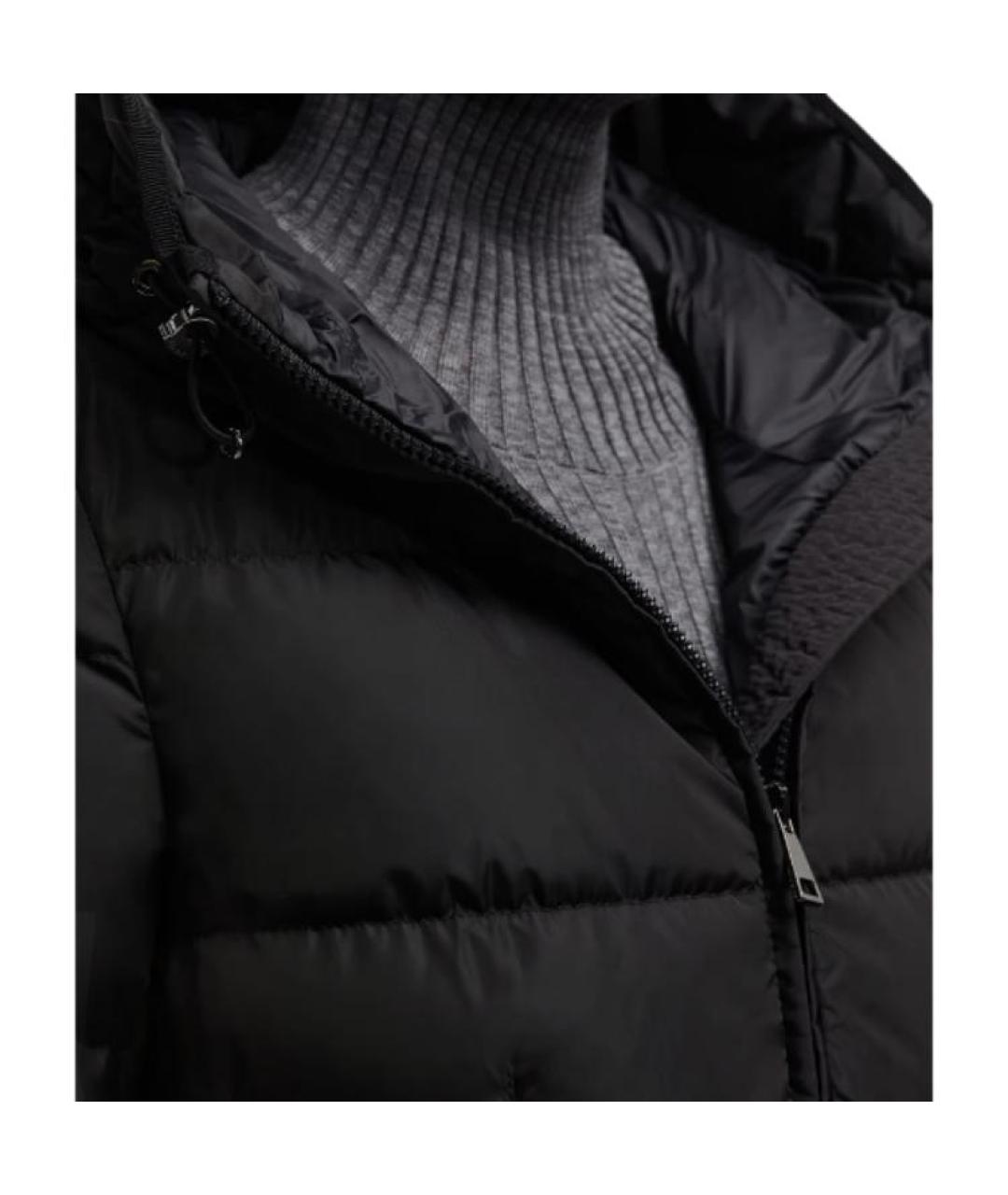 MONCLER Черный пуховик, фото 3