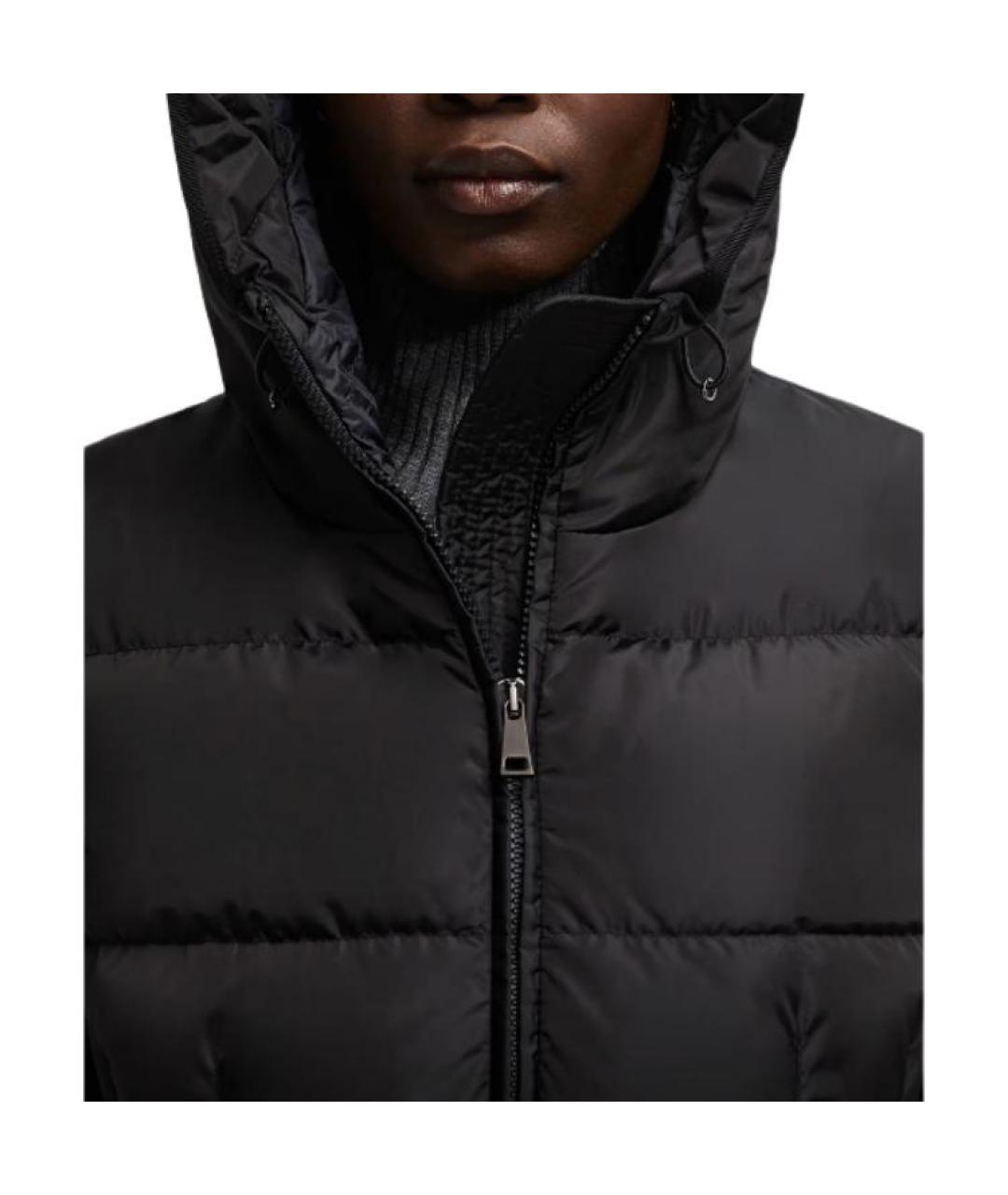 MONCLER Черный пуховик, фото 5