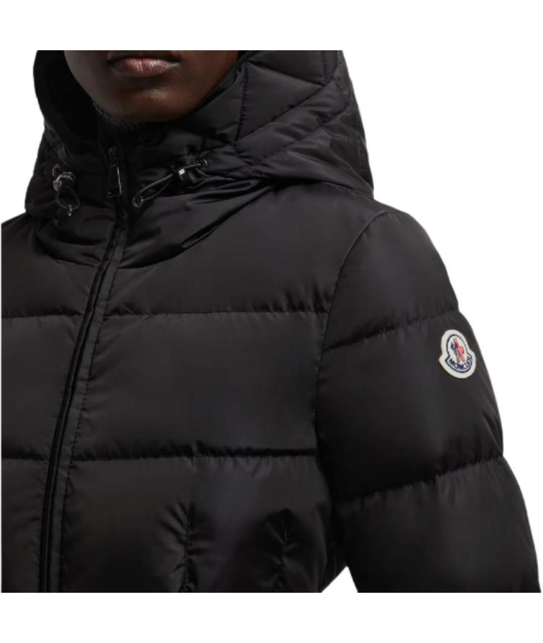 MONCLER Черный пуховик, фото 2