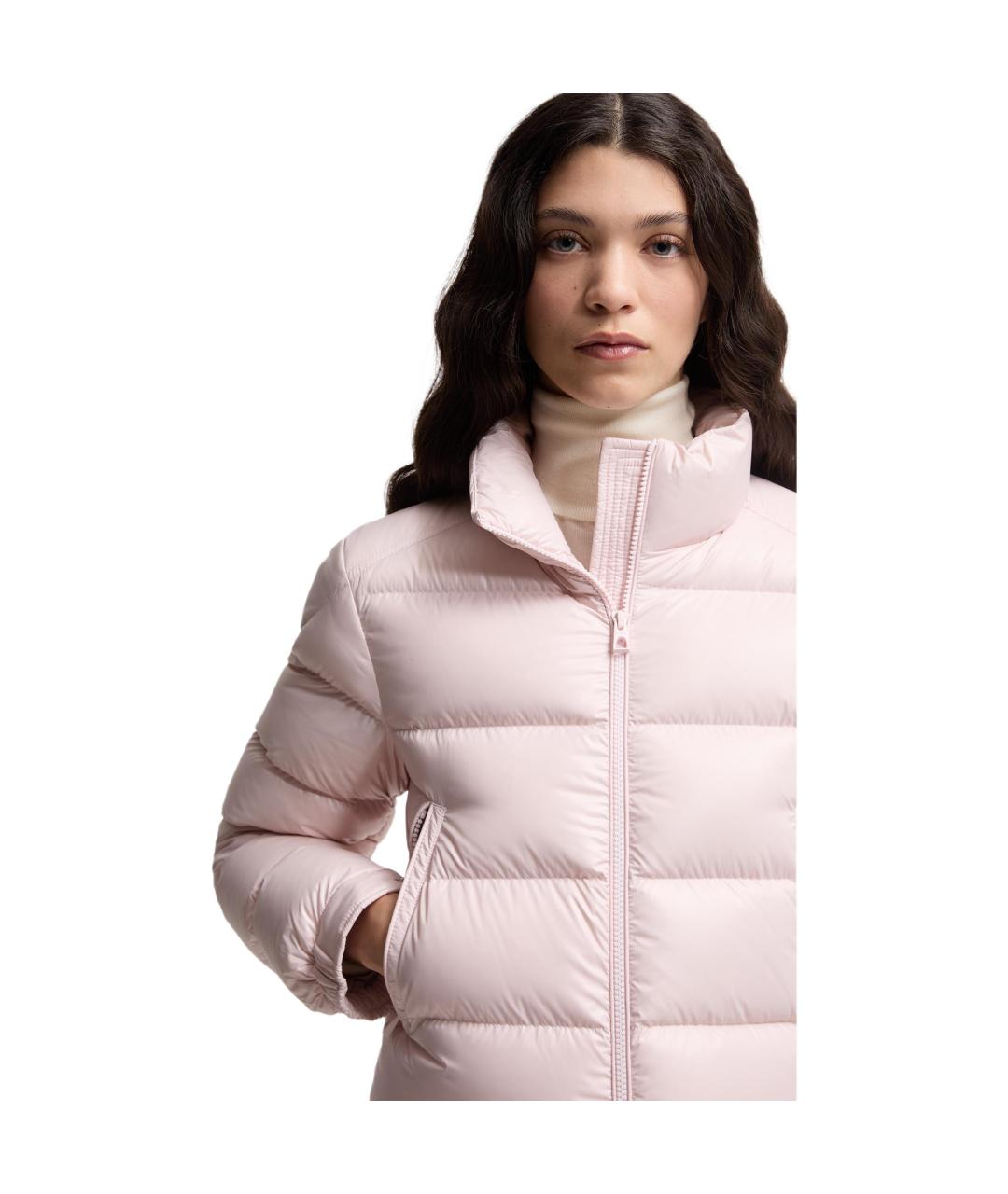 MONCLER Розовый пуховик, фото 4